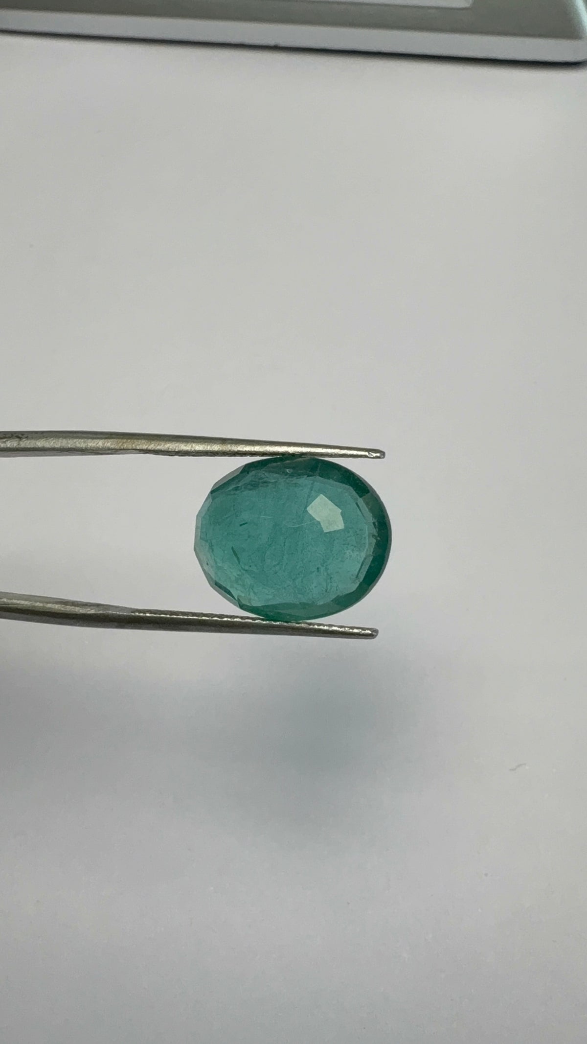 Emerald 8.24 carat EMER-135 reverse view