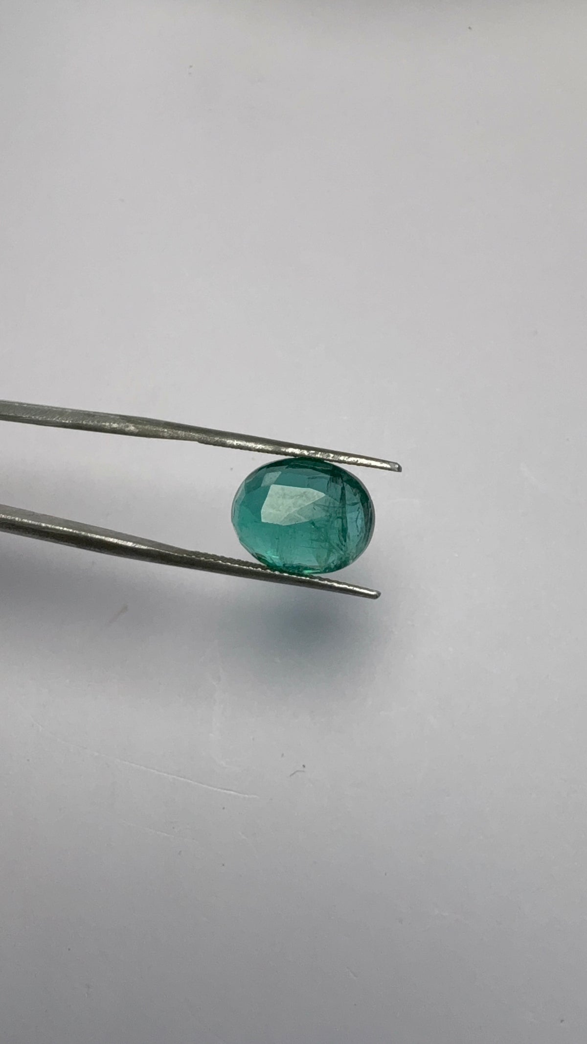 Emerald 5.75 carat EMER-136 angled view