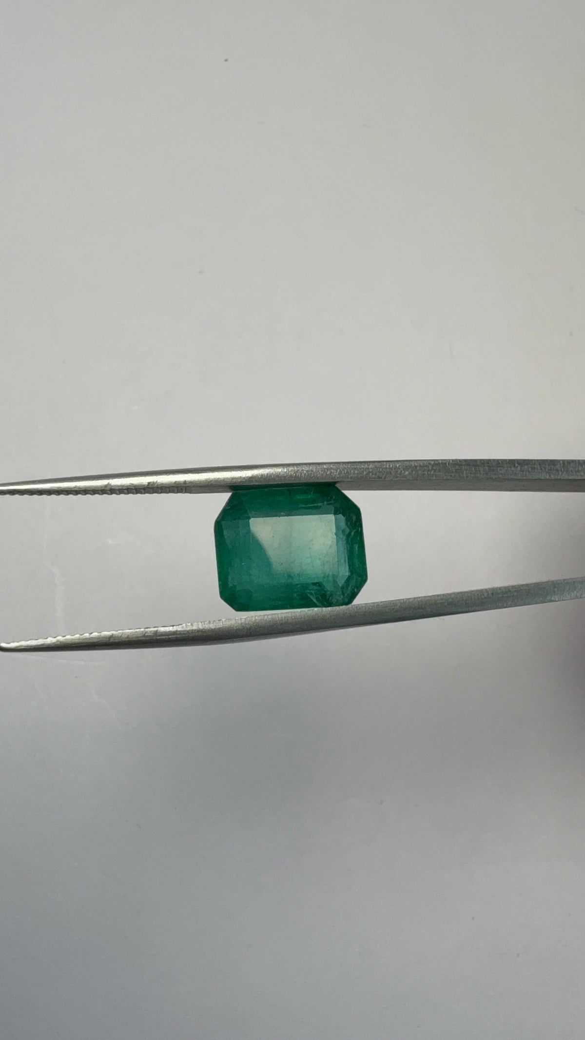 Emerald 6.38 carat EMER-137 angled view