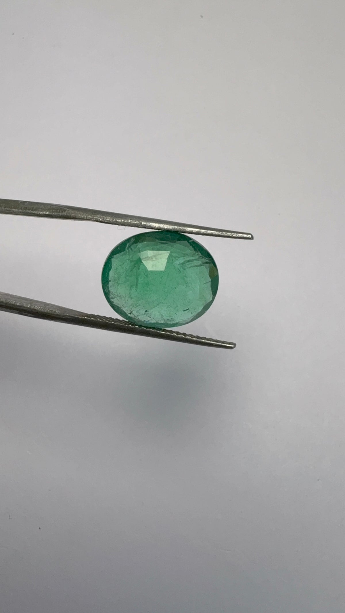 Emerald 5.77 carat EMER-141 angled view