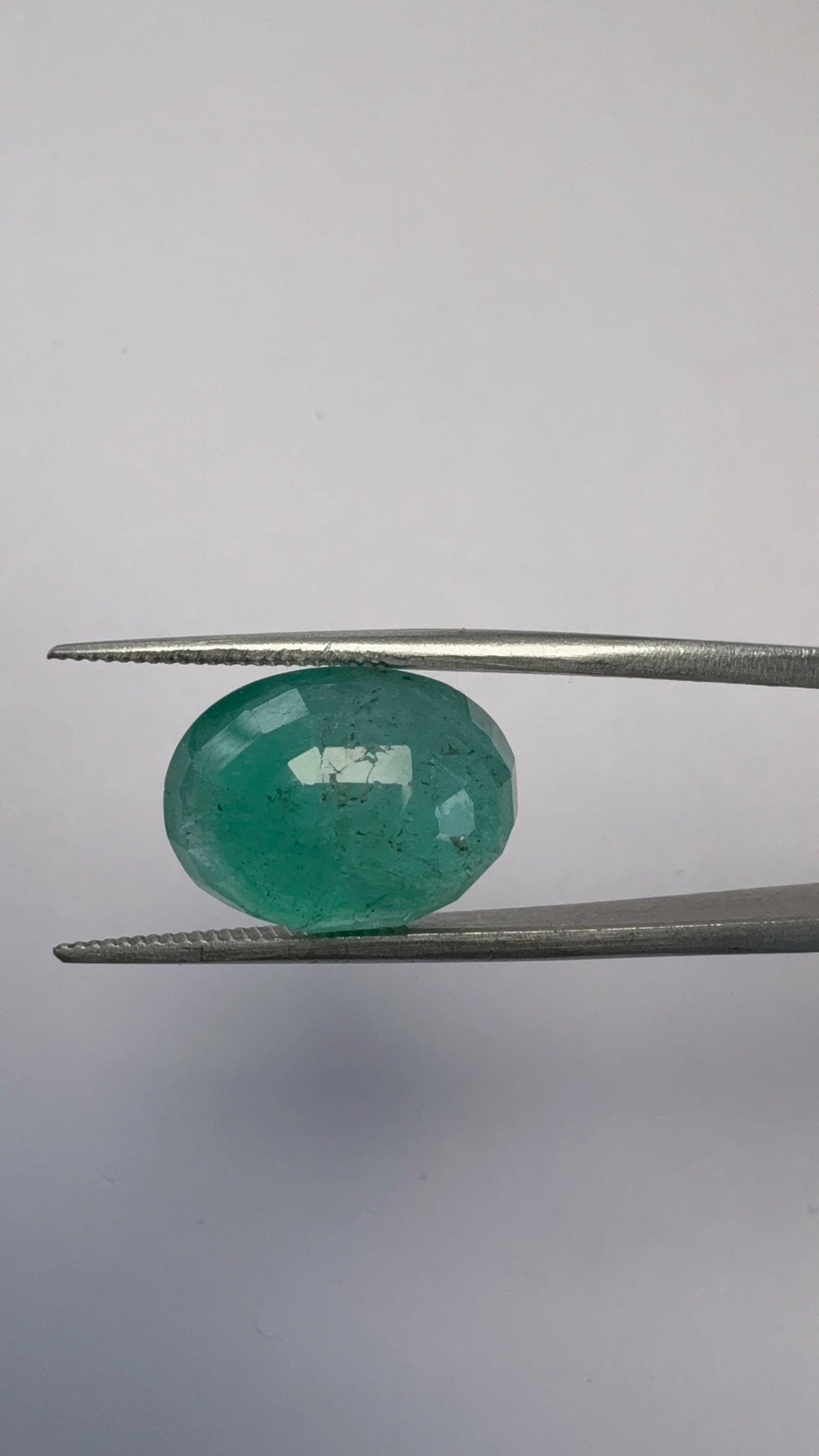 Emerald 8.35 carat EMER-145 angled view