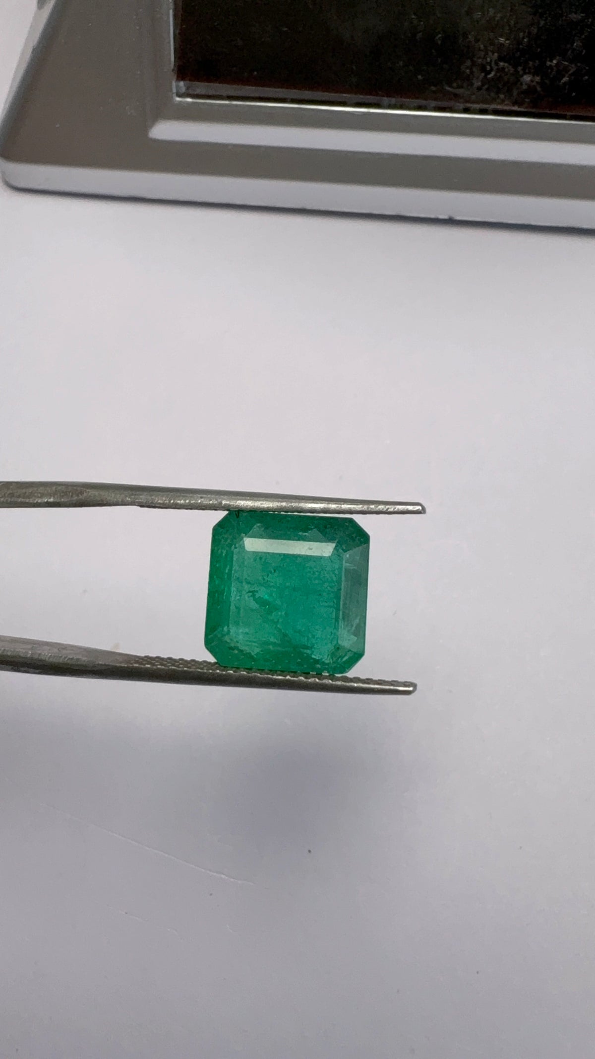 Emerald 5.23 carat EMER-179 angled view