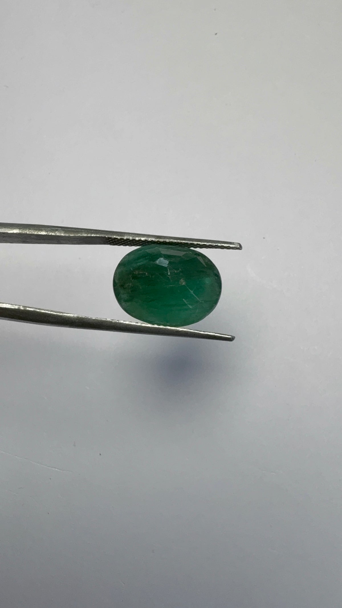 Emerald 5.91 carat EMER-188 angled view