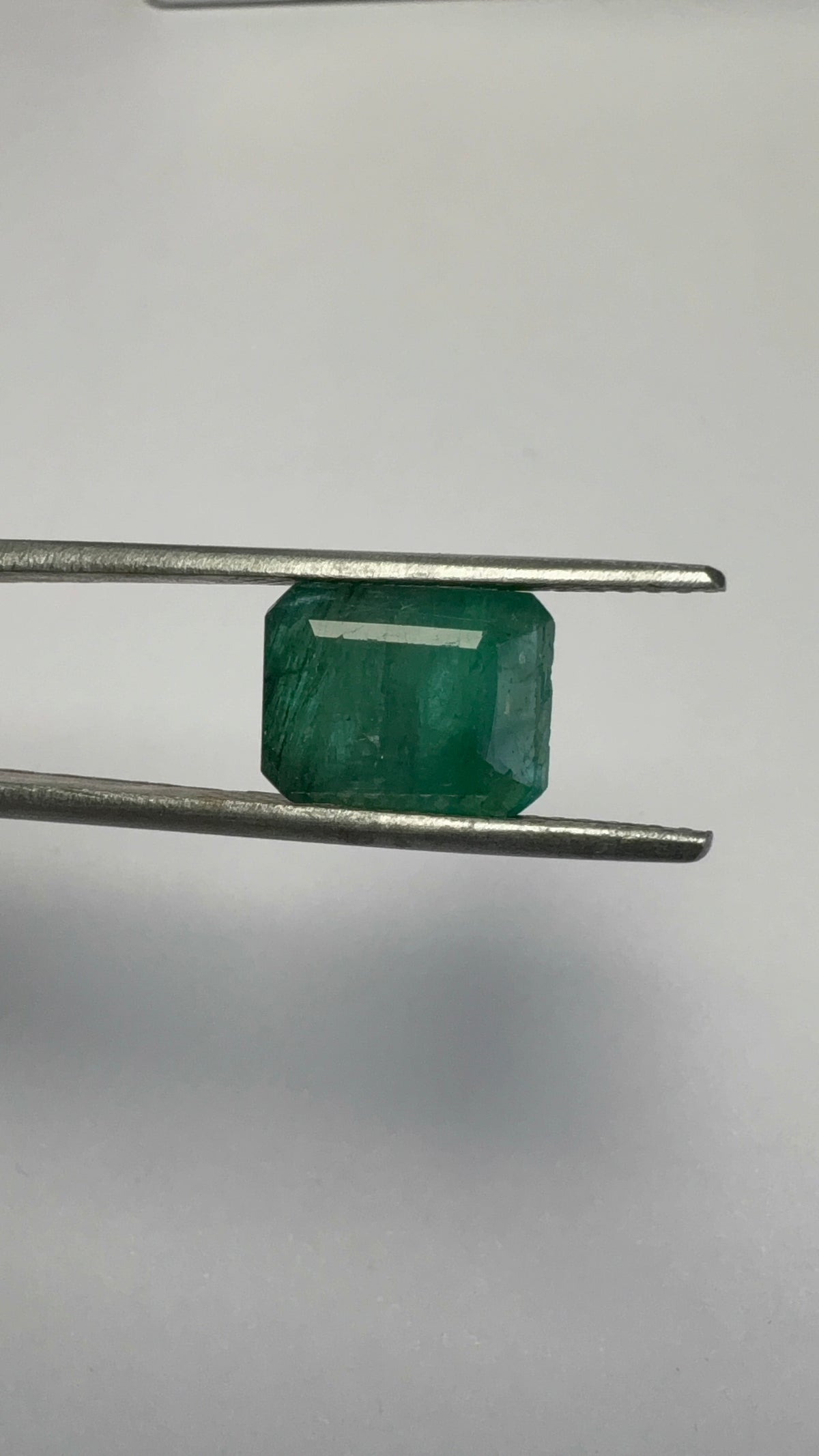 Emerald 5.71 carat EMER-190 angled view