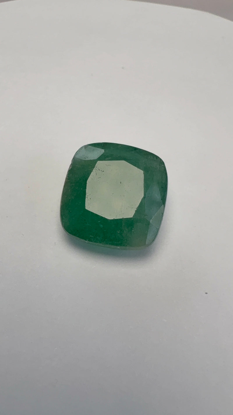 Emerald – 7.53 Carat – Zambia – Cushion