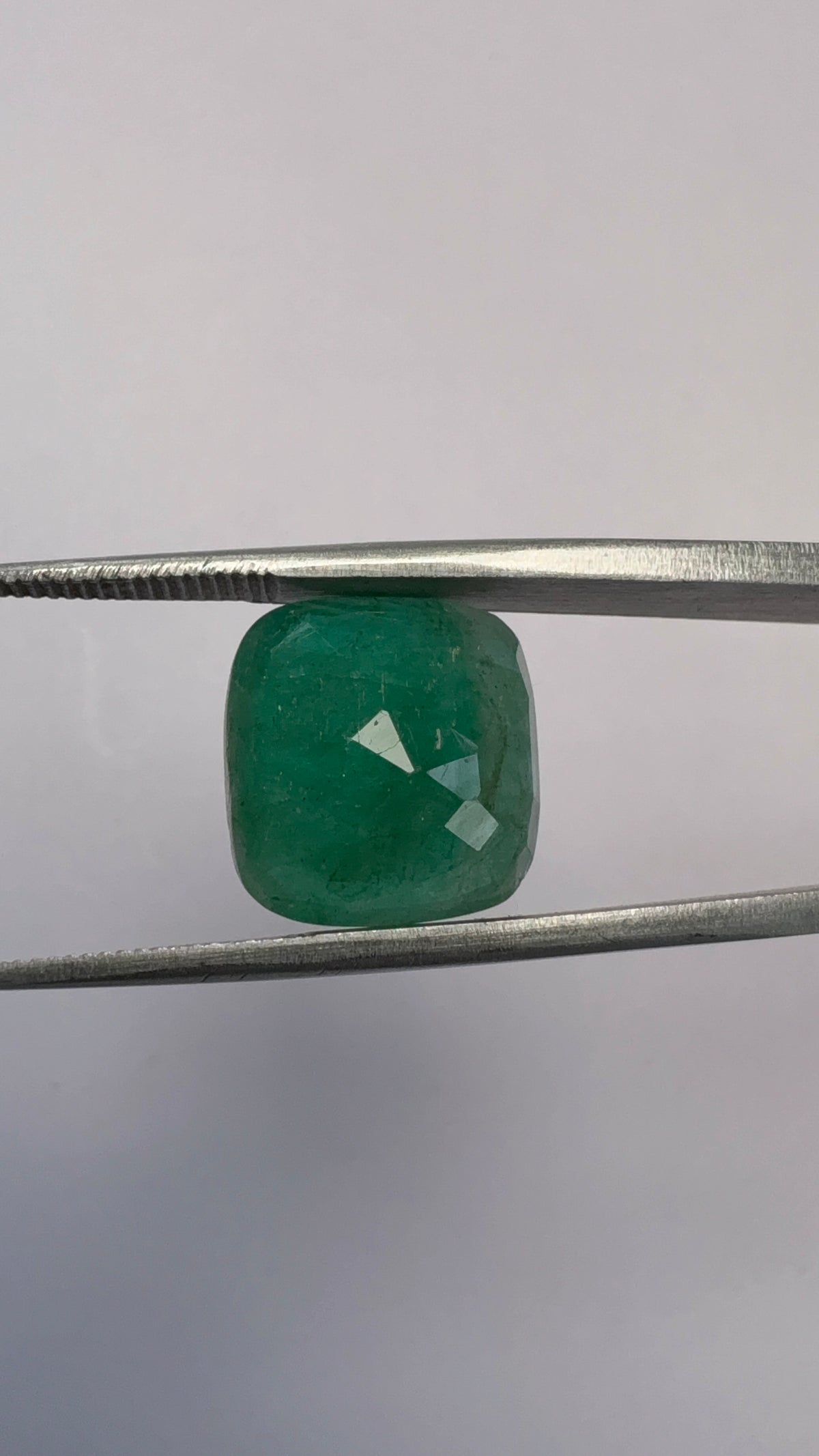 Emerald 7.53 carat EMER-192 angled view