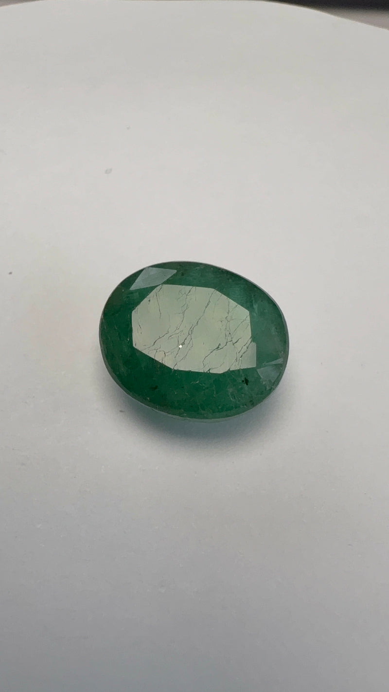 Emerald – 7.02 Carat – Zambia – Oval
