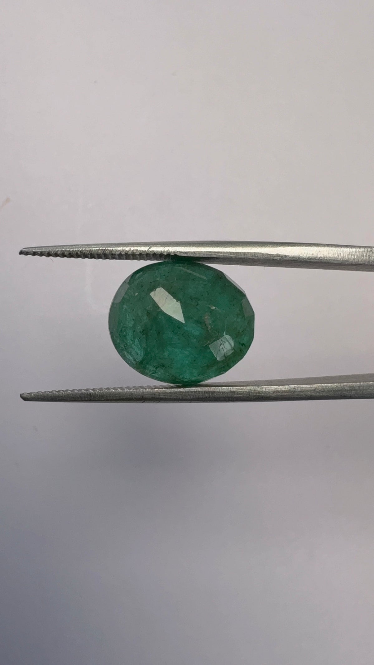 Emerald 7.02 carat EMER-221 reverse view