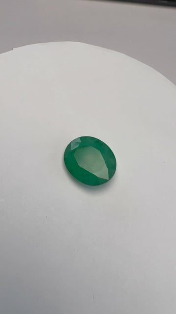 Emerald 7.75 carat EMER-27 front view