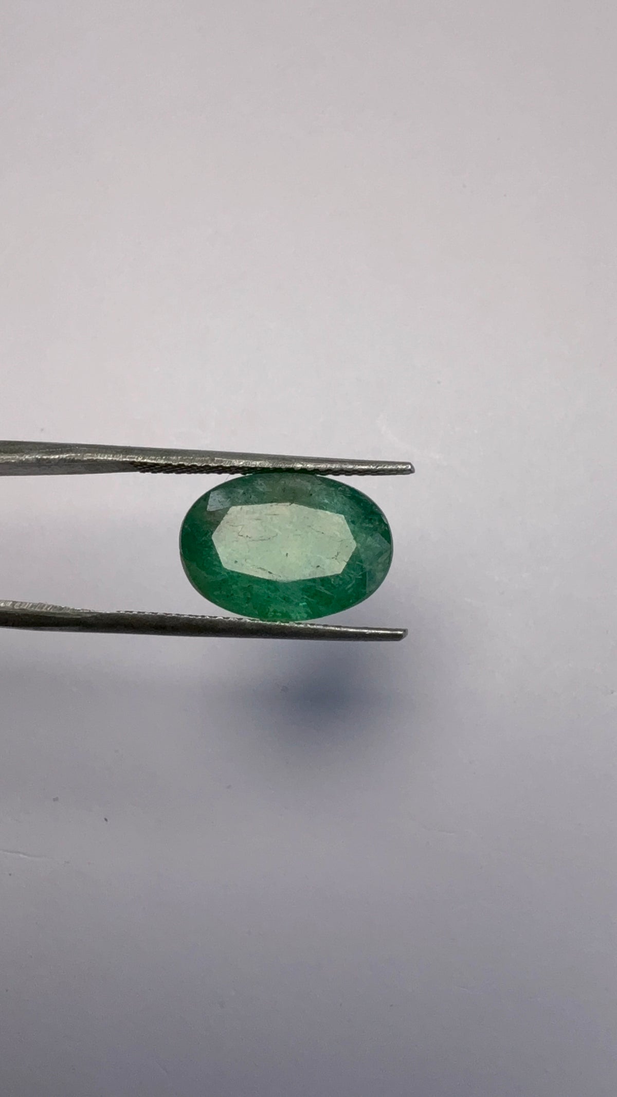 Emerald 5.88 carat EMER-3 reverse view