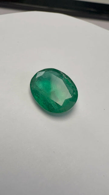 Emerald 6.28 carat EMER-33 front view