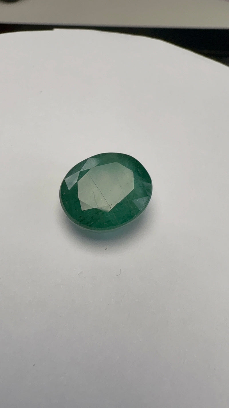 Emerald – 7.69 Carat – Zambia – Oval