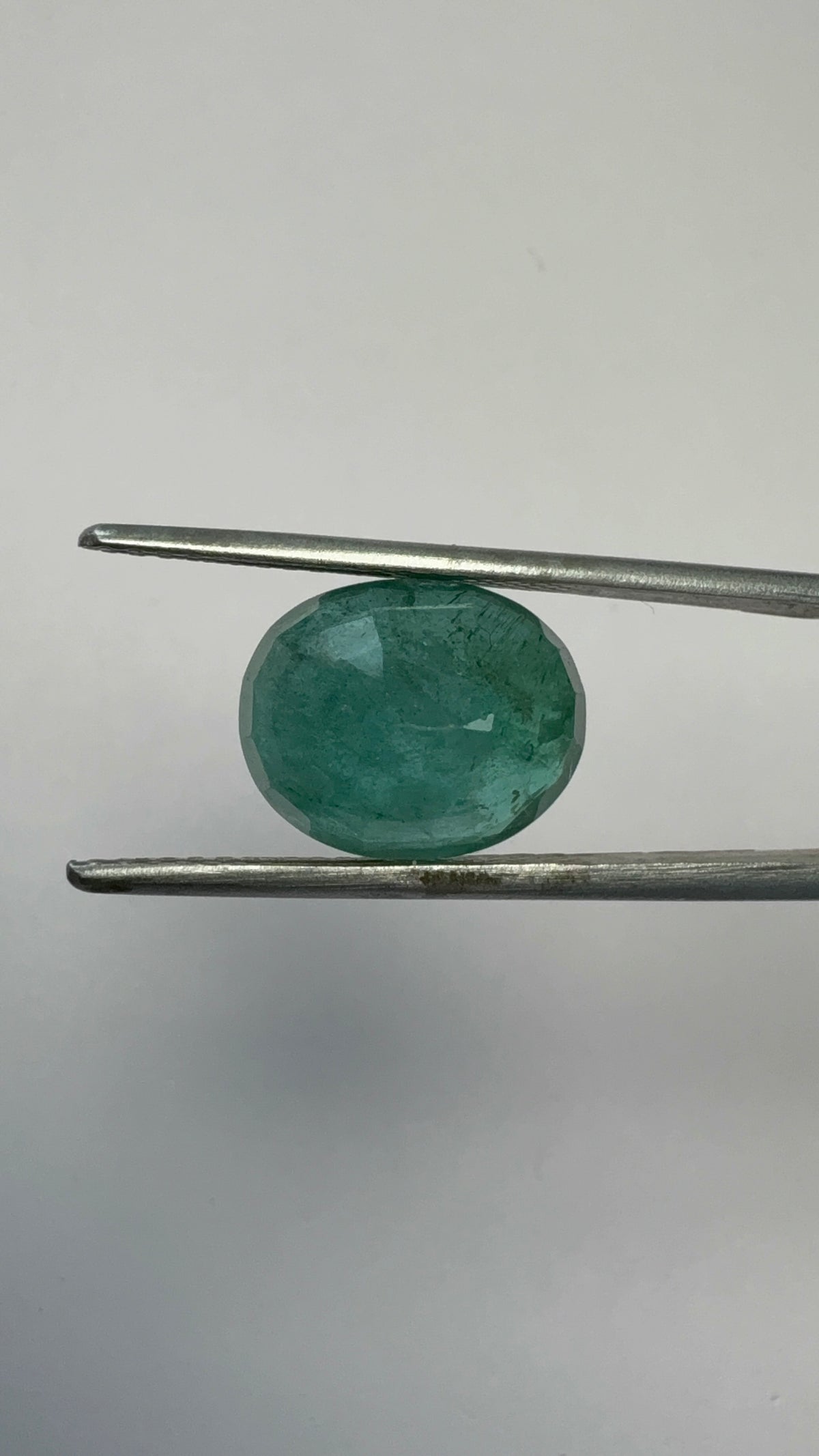 Emerald 8.42 carat EMER-40 angled view