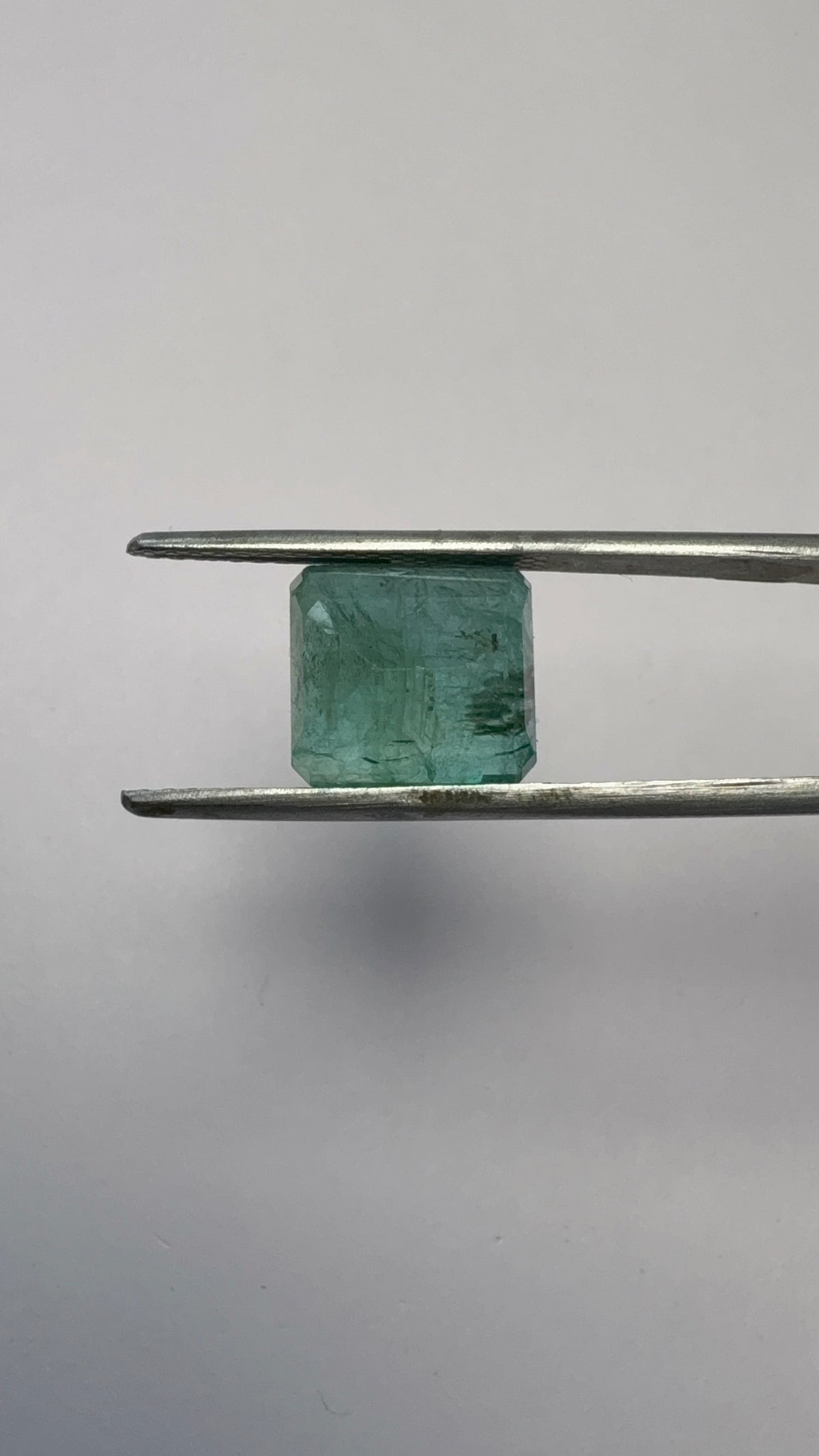 Emerald 8.27 carat EMER-41 angled view