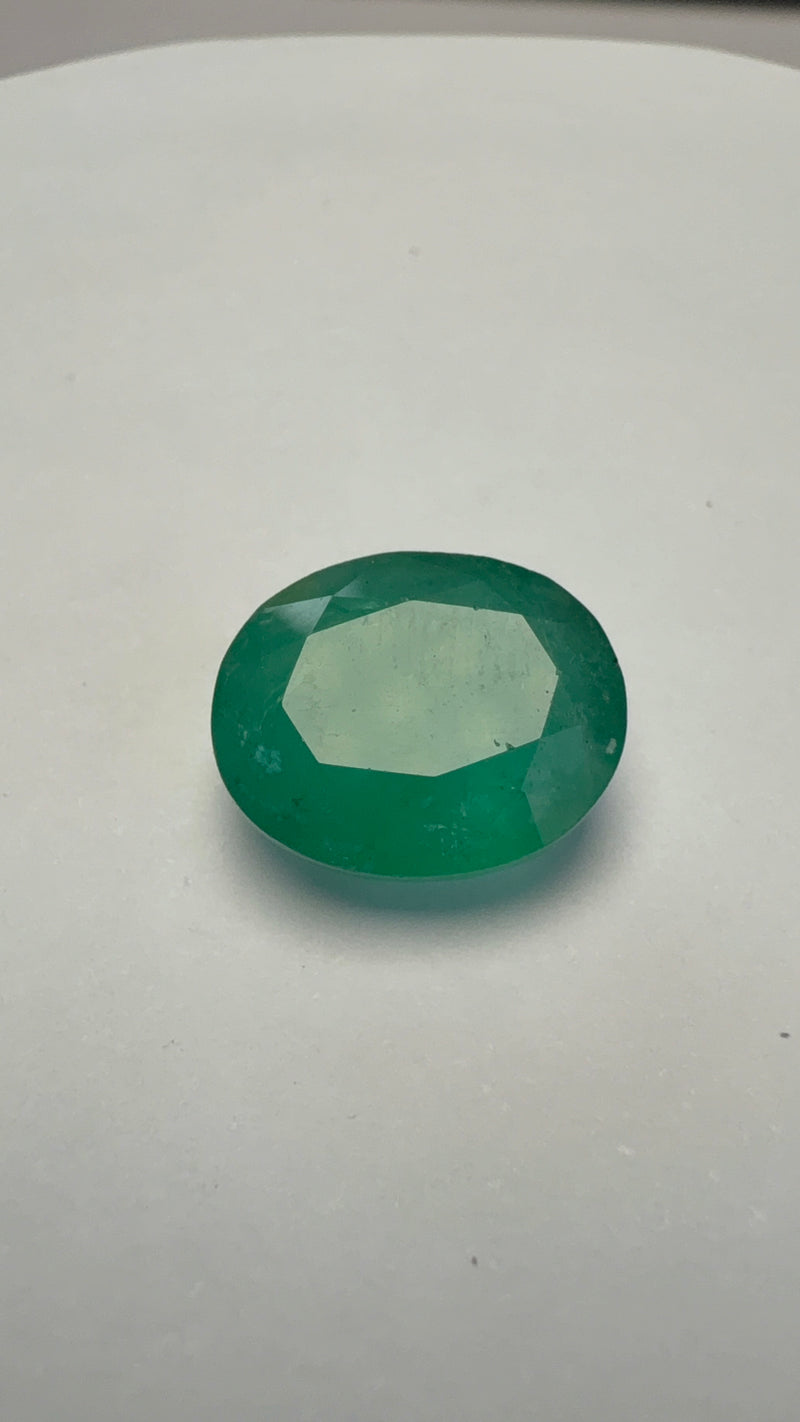 Emerald – 5.73 Carat – Zambia – Oval