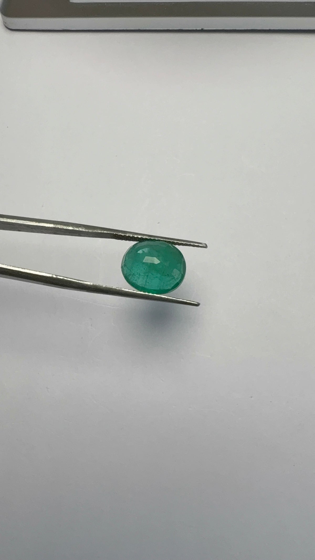 Emerald 5.73 carat EMER-44 angled view