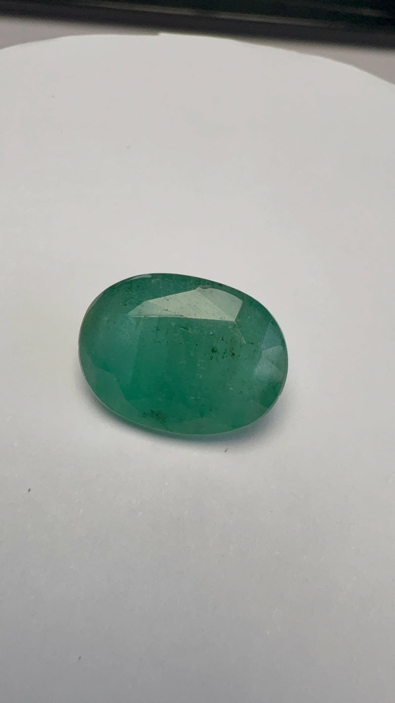 Emerald – 8.24 Carat – Zambia – Oval