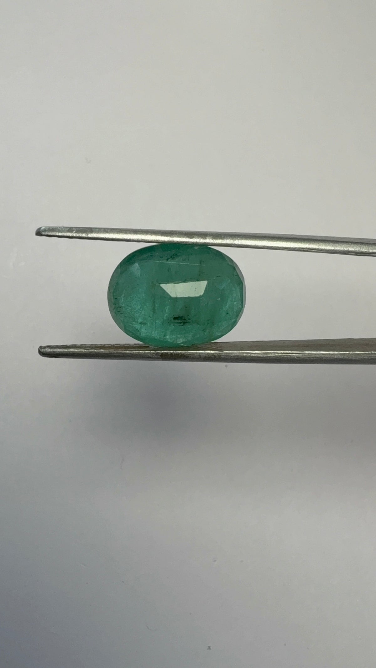 Emerald 8.24 carat EMER-75 angled view