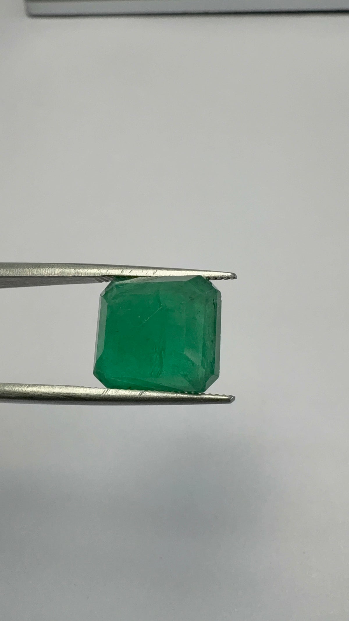 Emerald 8.18 carat EMER-78 angled view