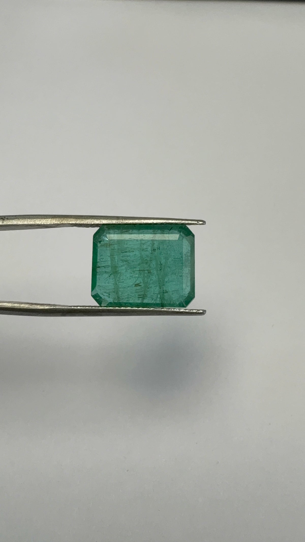 Emerald 8.91 carat EMER-9 angled view