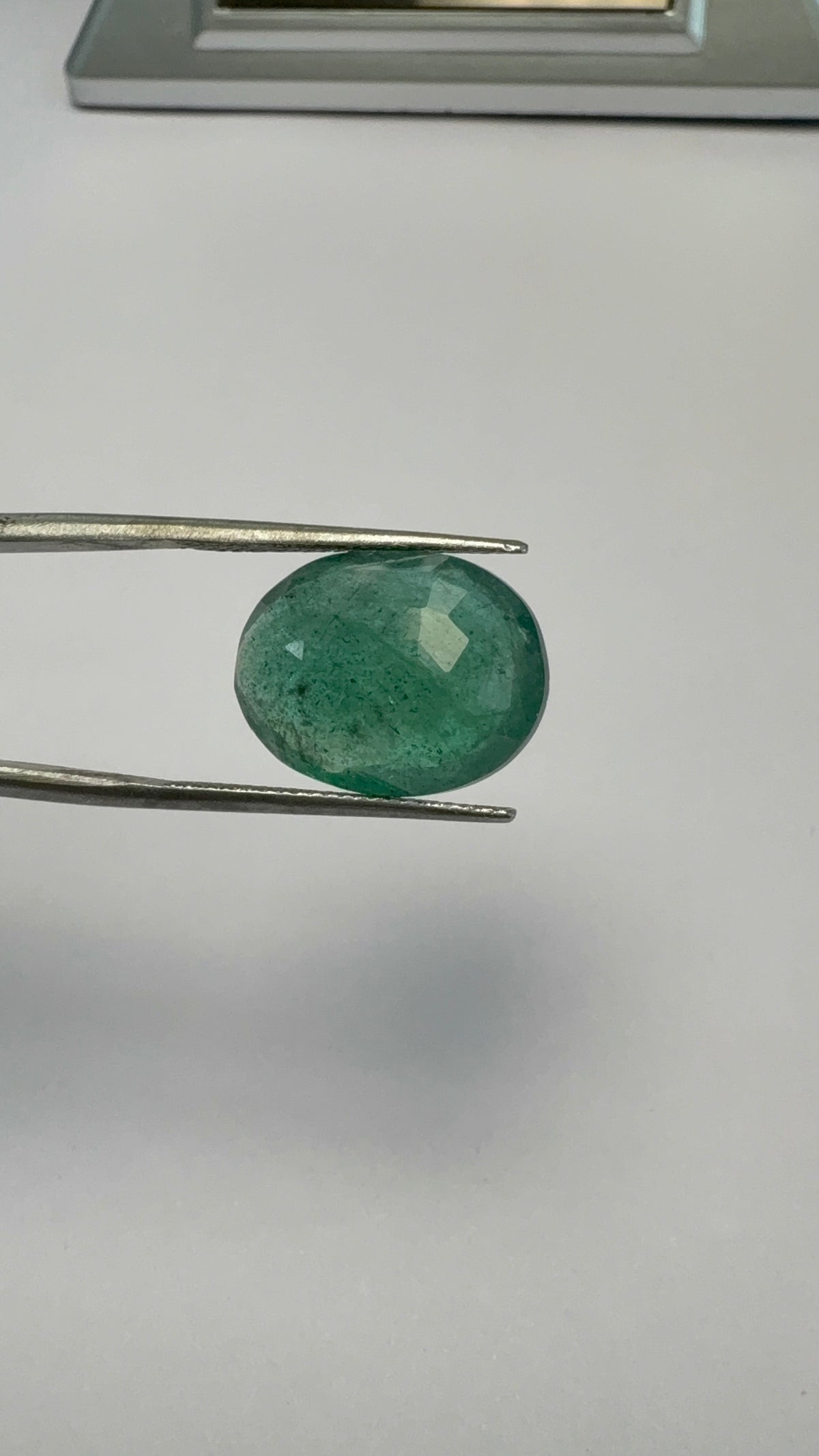 Emerald 9.44 carat EMER-92 angled view