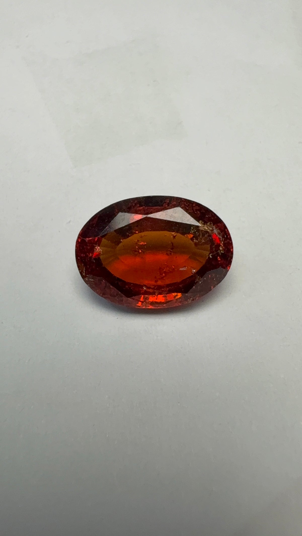 Hessonite (Gomed) 4.52 carat GOR-10 face-up view