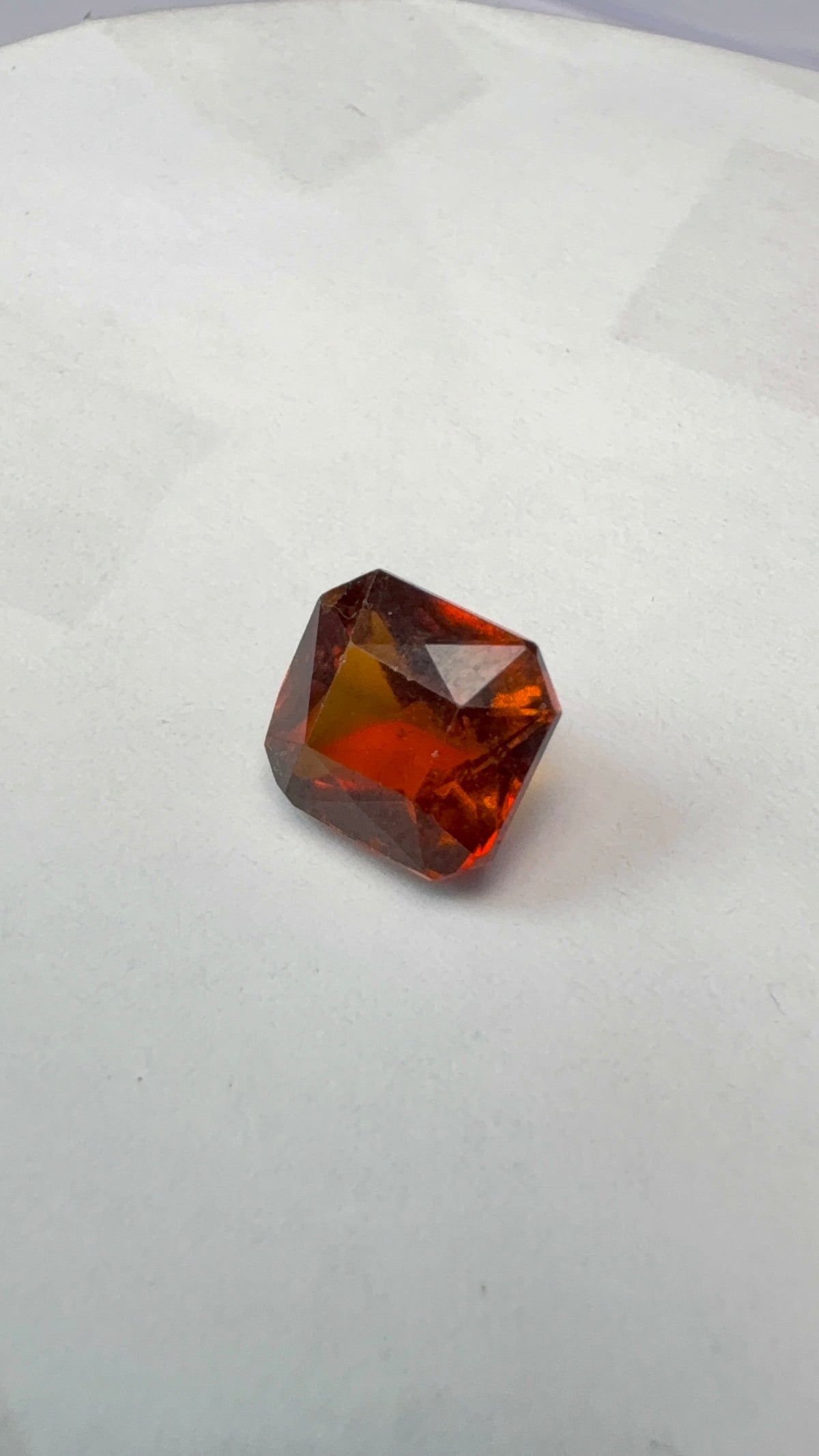 Hessonite (Gomed) 4.83 carat GOR-14 front view