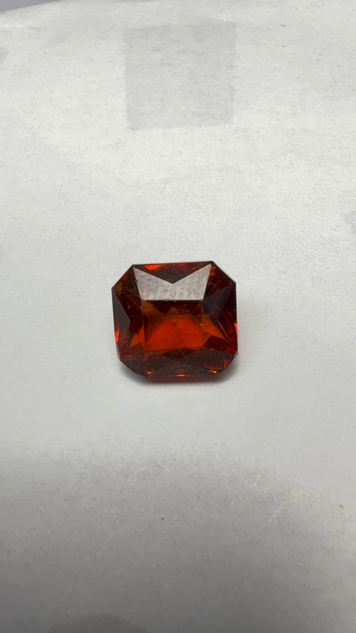 Hessonite (Gomed) 4.83 carat GOR-14 alternate face-up view