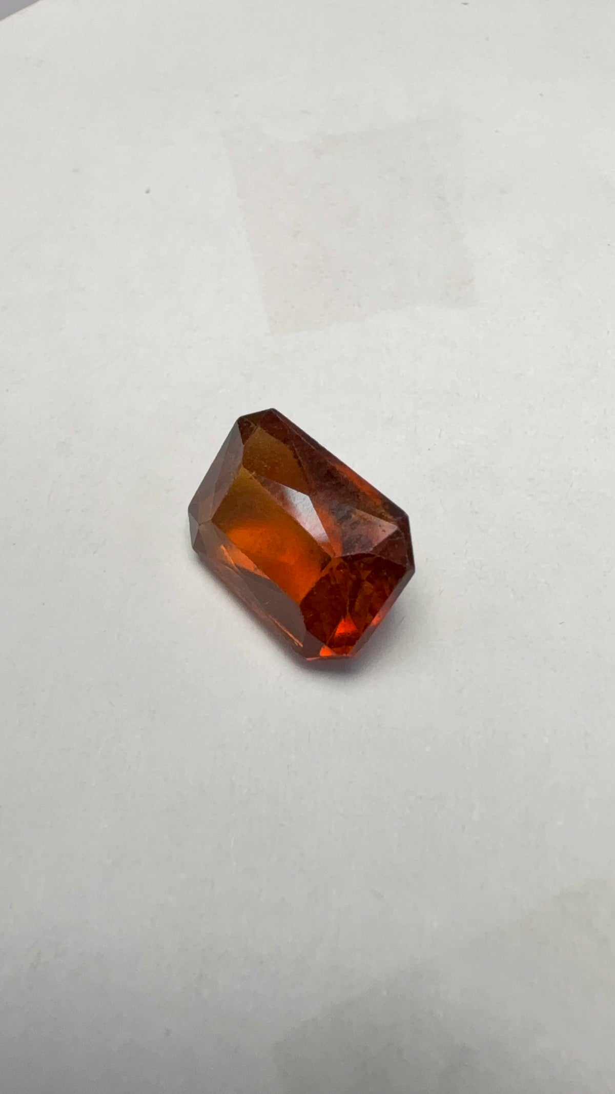 Hessonite (Gomed) 4.81 carat GOR-15 alternate face-up view