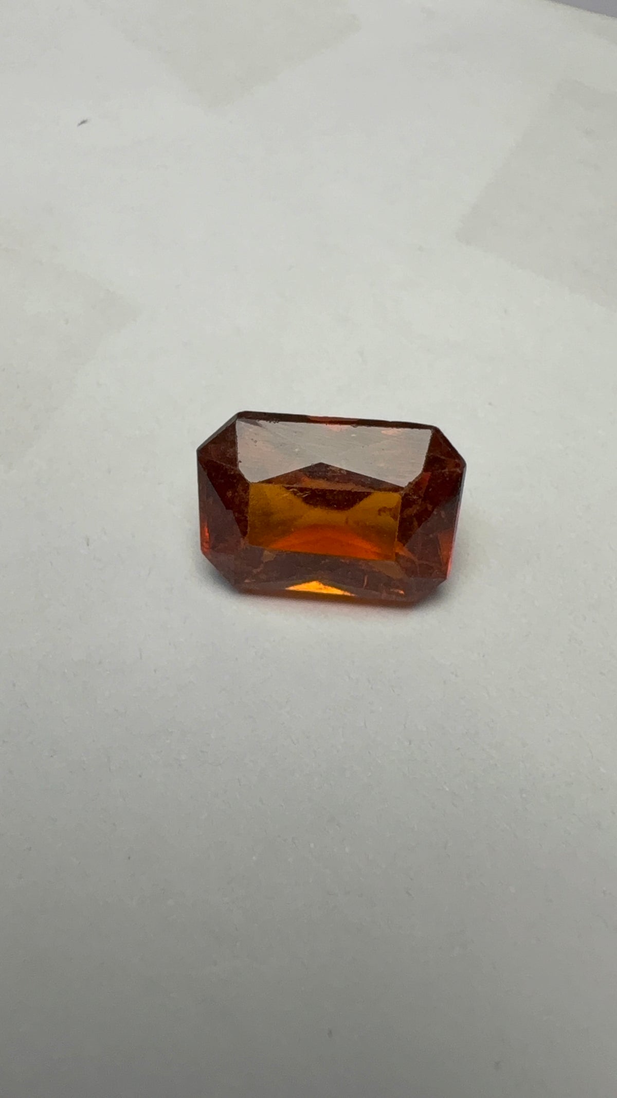 Hessonite (Gomed) 4.61 carat GOR-19 alternate face-up view