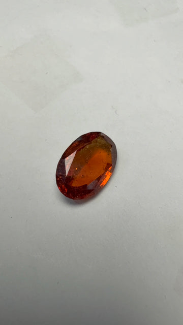 Hessonite (Gomed) 3.06 carat GOR-23 front view