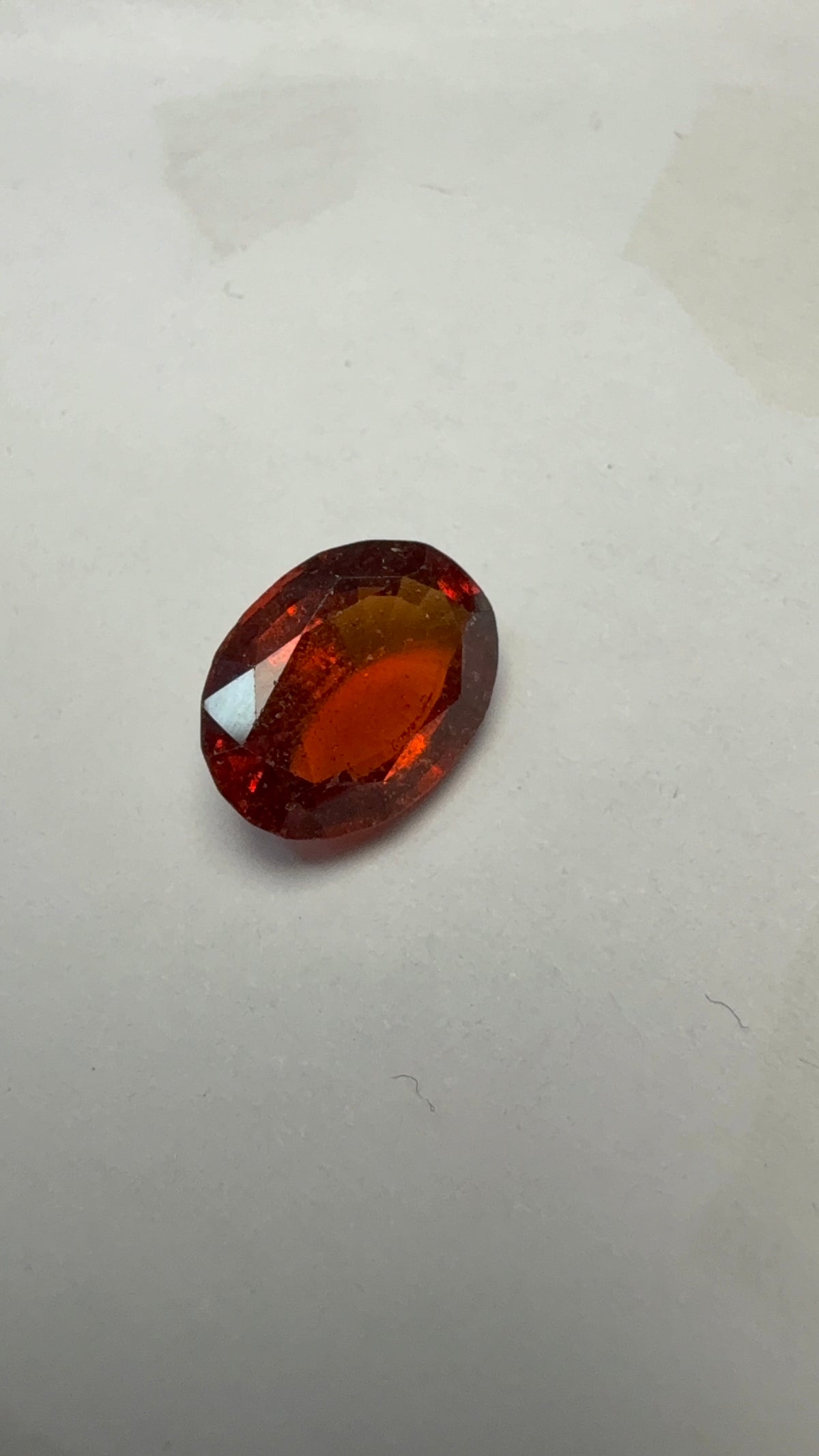 Hessonite (Gomed) 3.94 carat GOR-27 face-up view