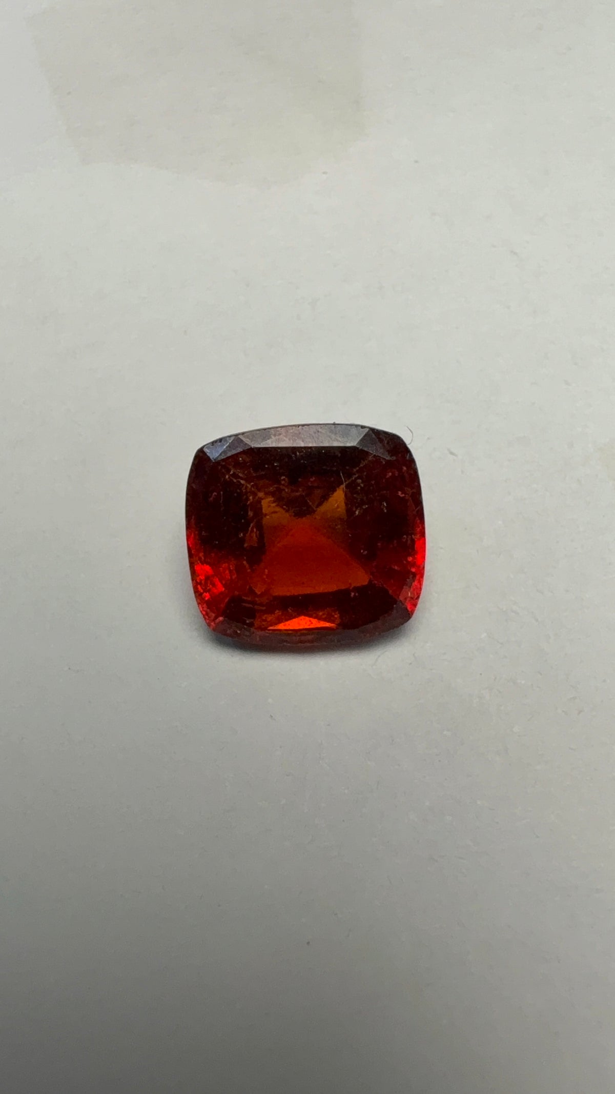 Hessonite (Gomed) 3.35 carat GOR-29 alternate face-up view