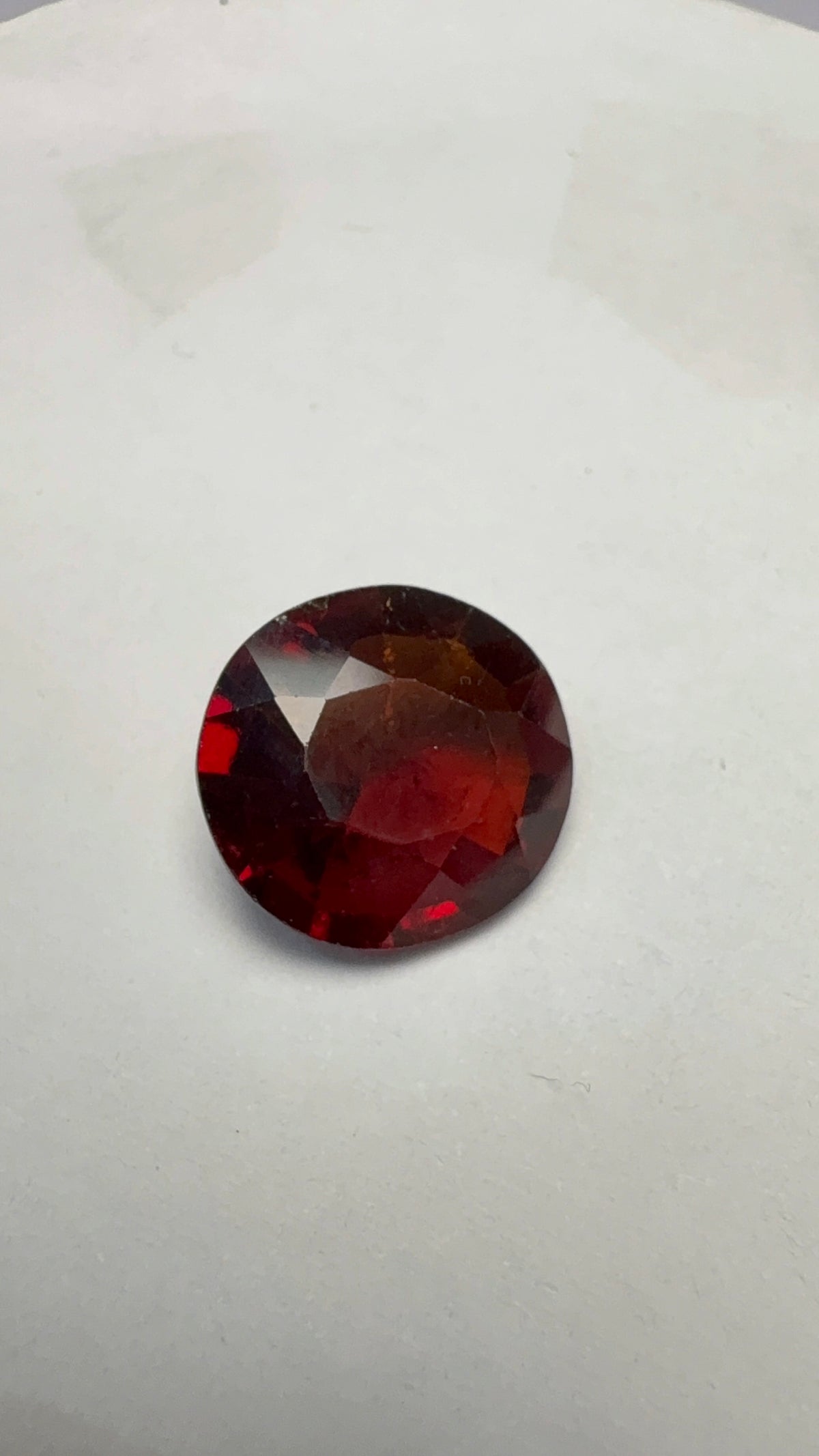Hessonite (Gomed) 5.83 carat GOR-3 alternate face-up view