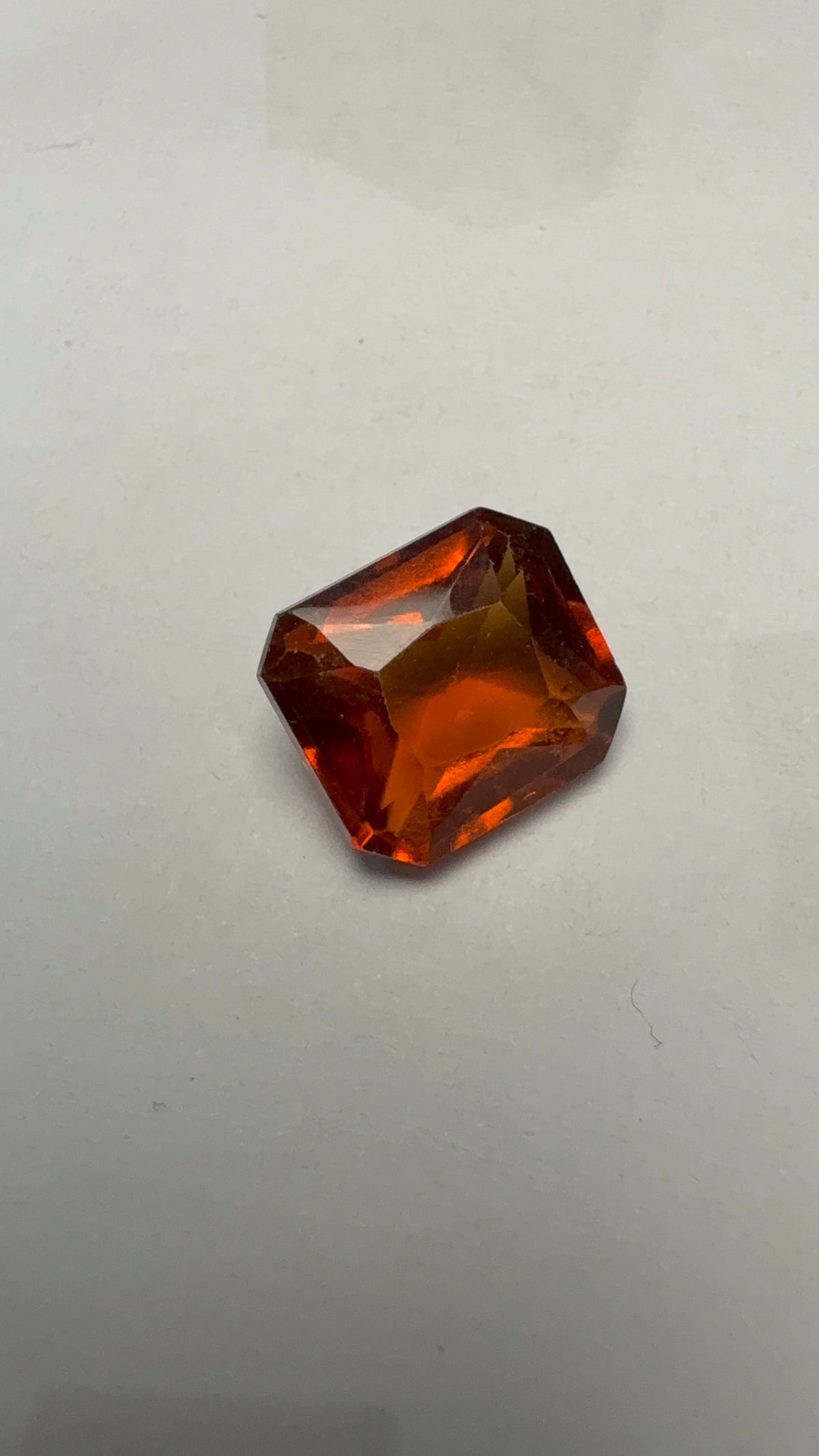 Hessonite (Gomed) 5.10 carat GOR-31 face-up view