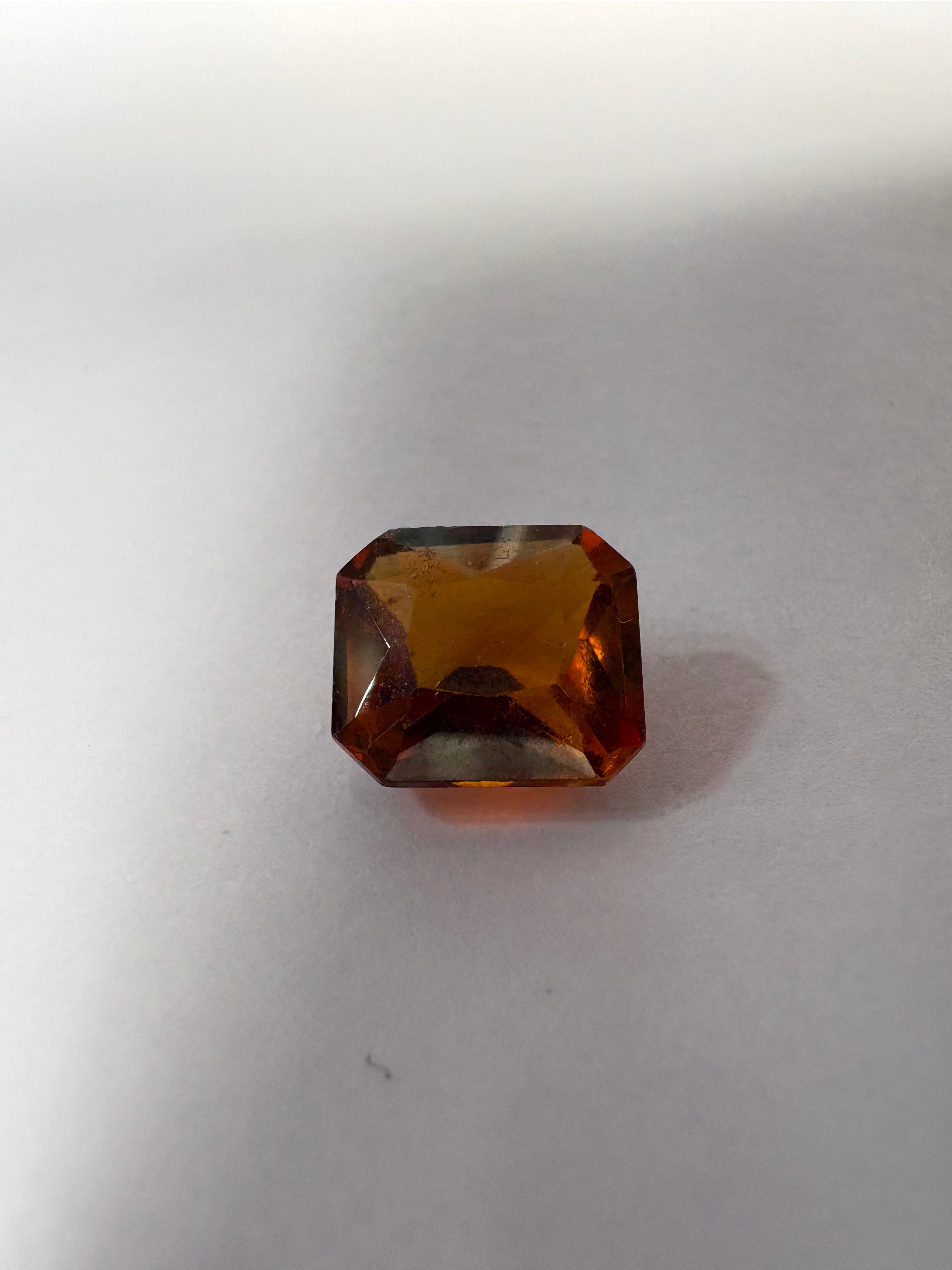 Hessonite (Gomed) 5.10 carat GOR-31 alternate face-up view