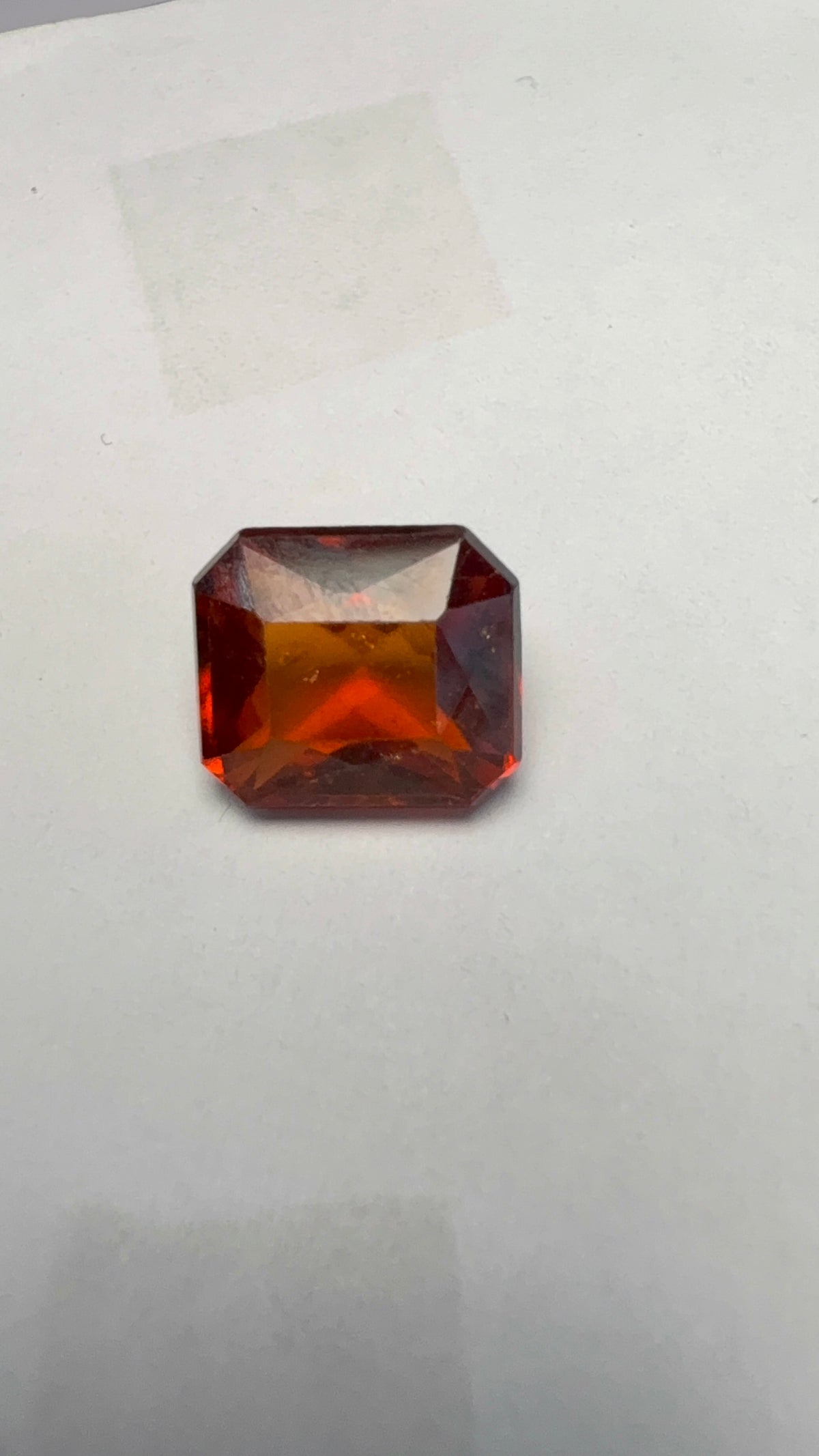 Hessonite (Gomed) 5.54 carat GOR-36 alternate face-up view