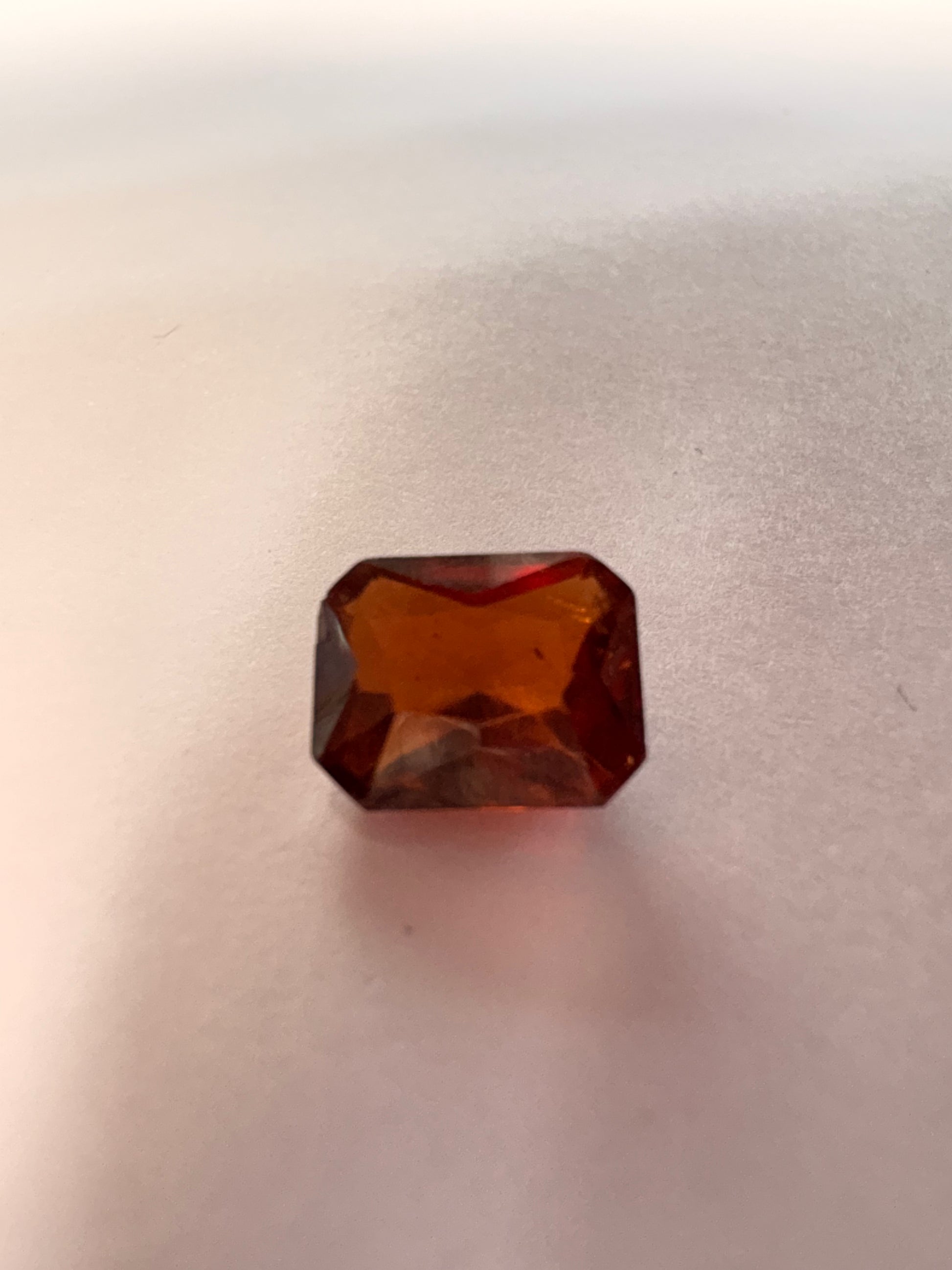 Hessonite (Gomed) 5.08 carat GOR-37 alternate face-up view