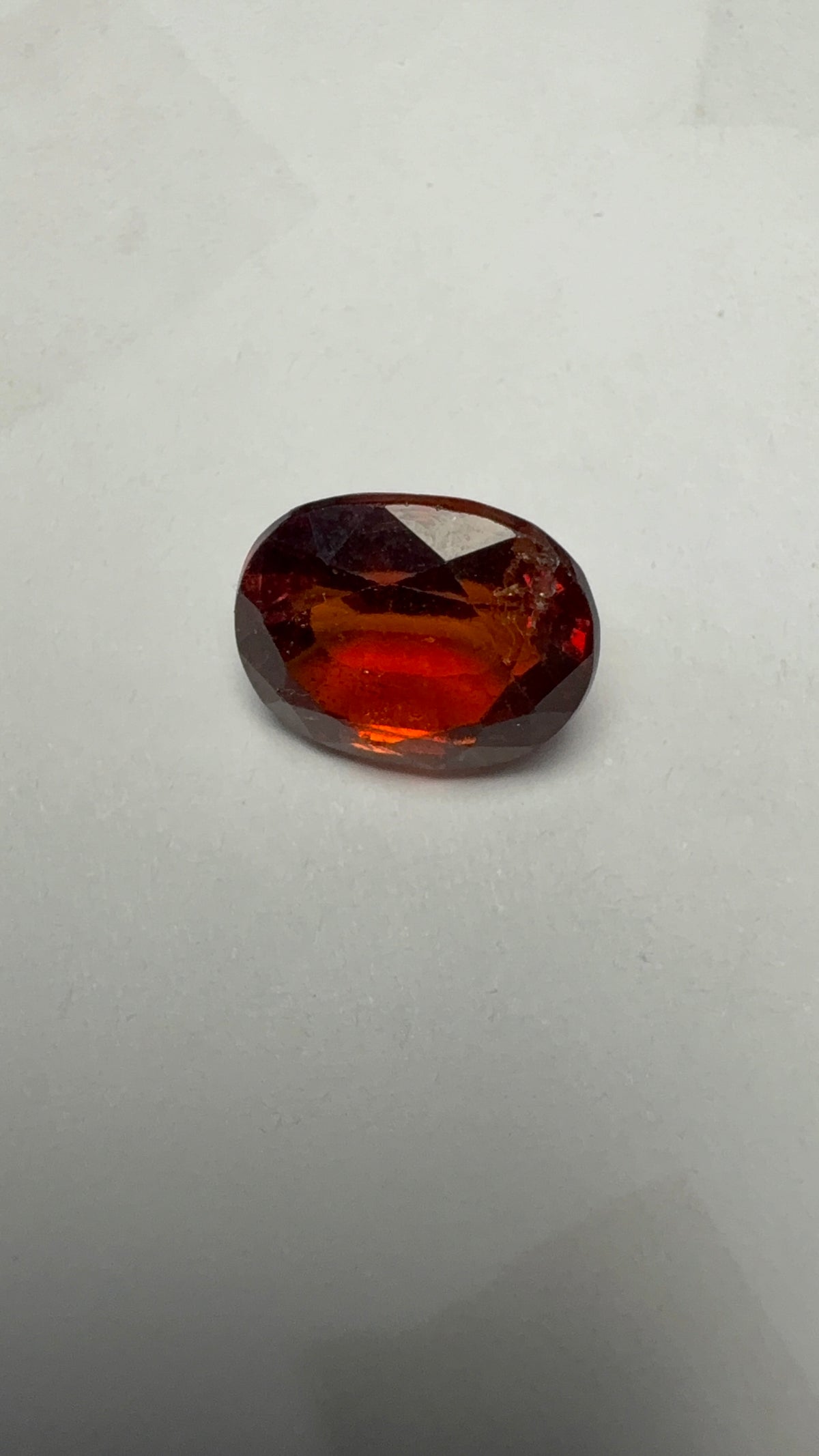 Hessonite (Gomed) 4.41 carat GOR-5 alternate face-up view