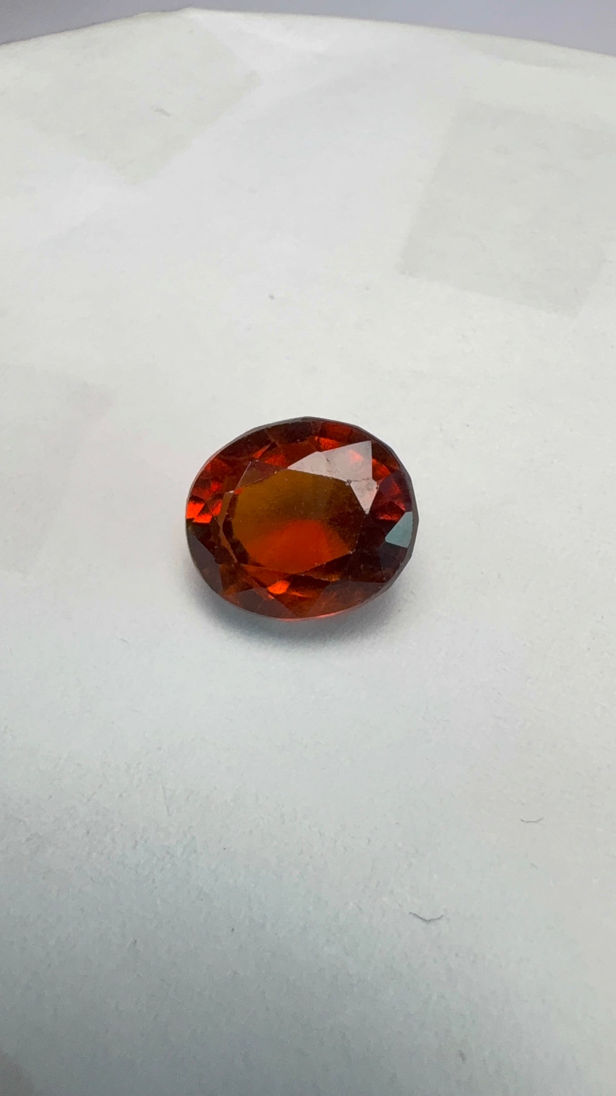 Hessonite (Gomed) 5.42 carat GOR-54 face-up view