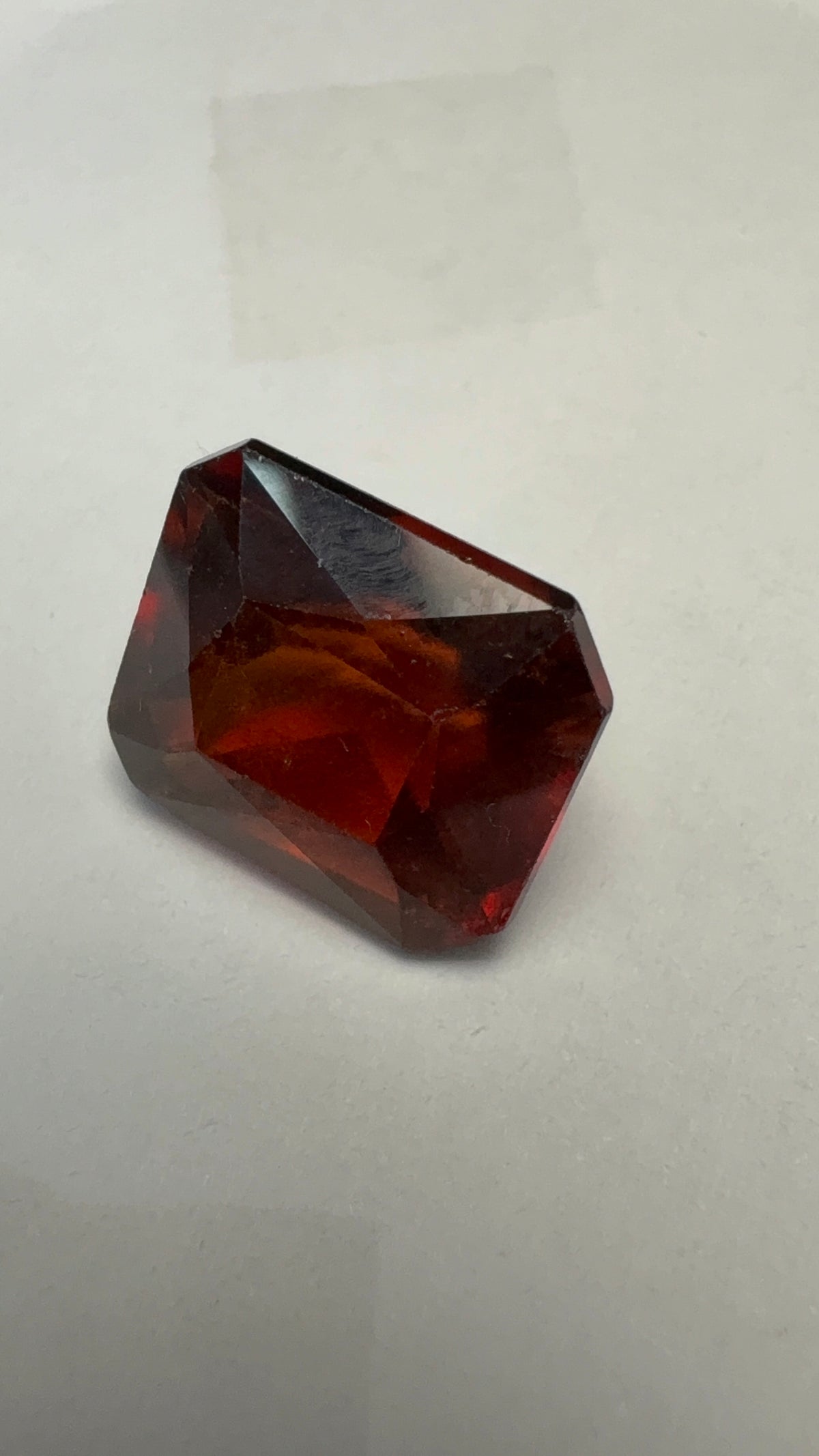 Hessonite (Gomed) 14.15 carat GOR-58 alternate face-up view