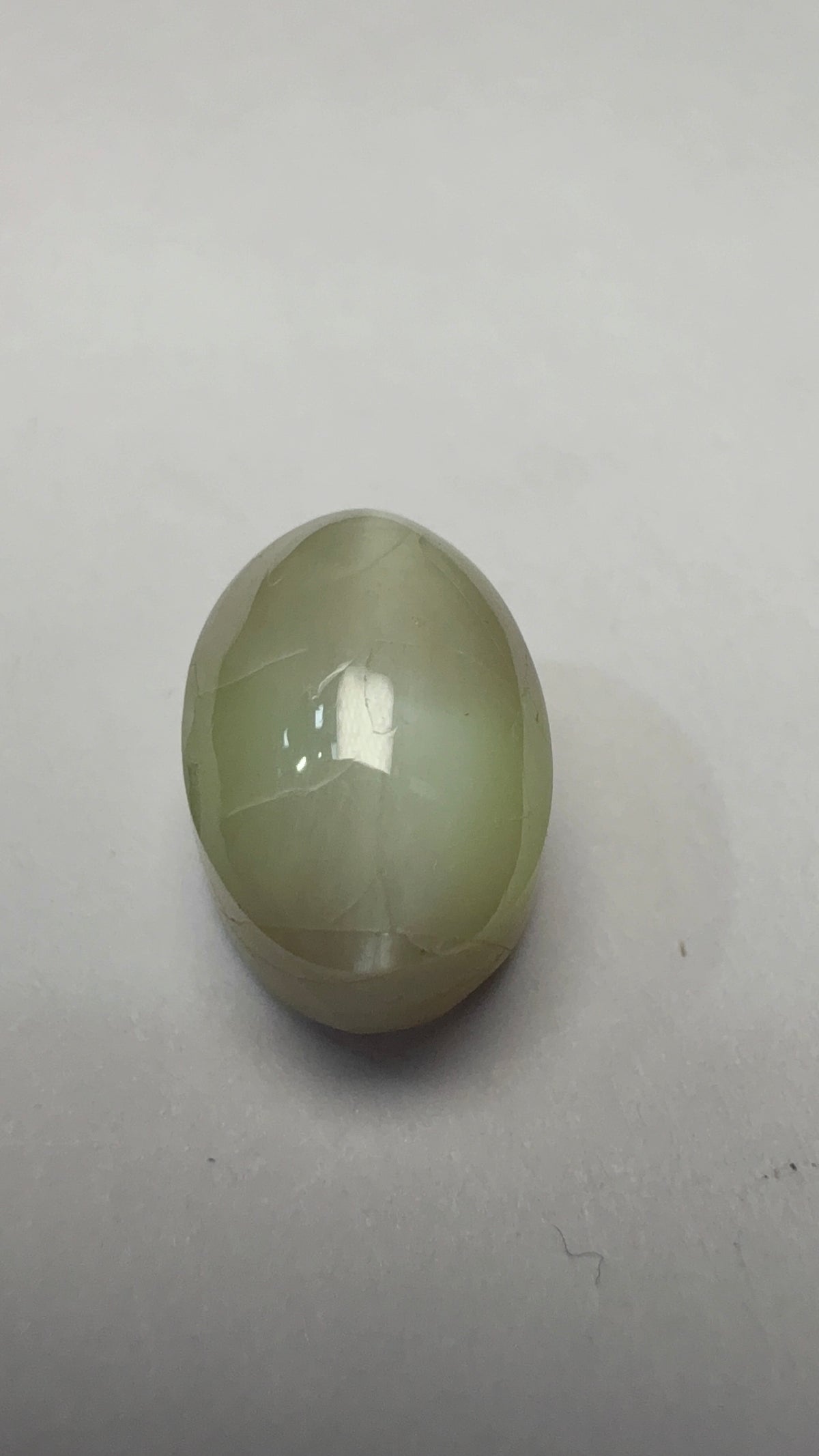 Cat's Eye 6.68 carat LAR-05 alternate face-up view