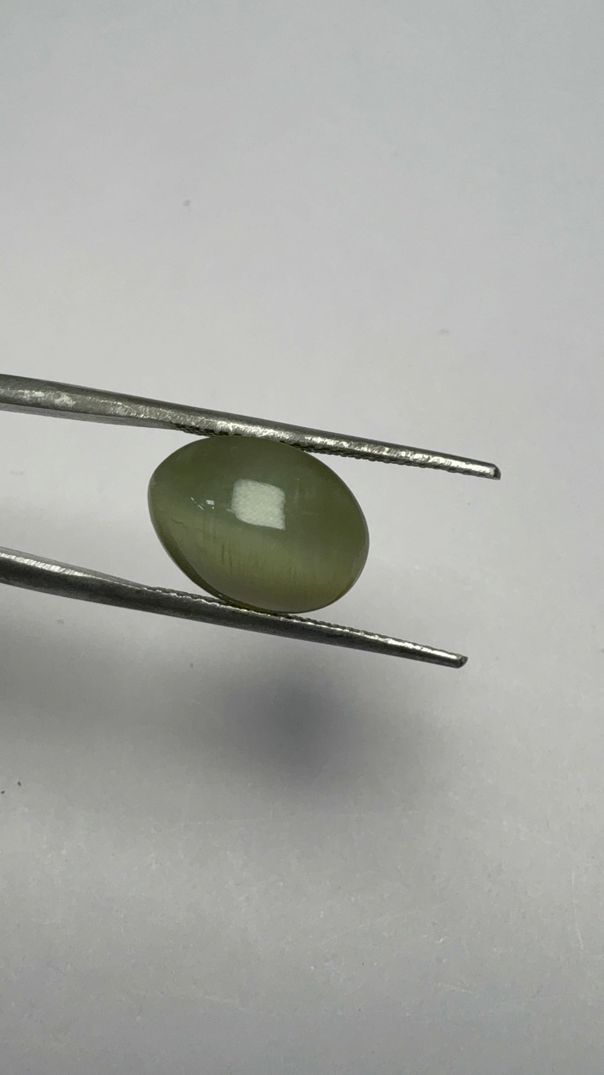 Cat's Eye 6.50 carat LAR-09 angled view
