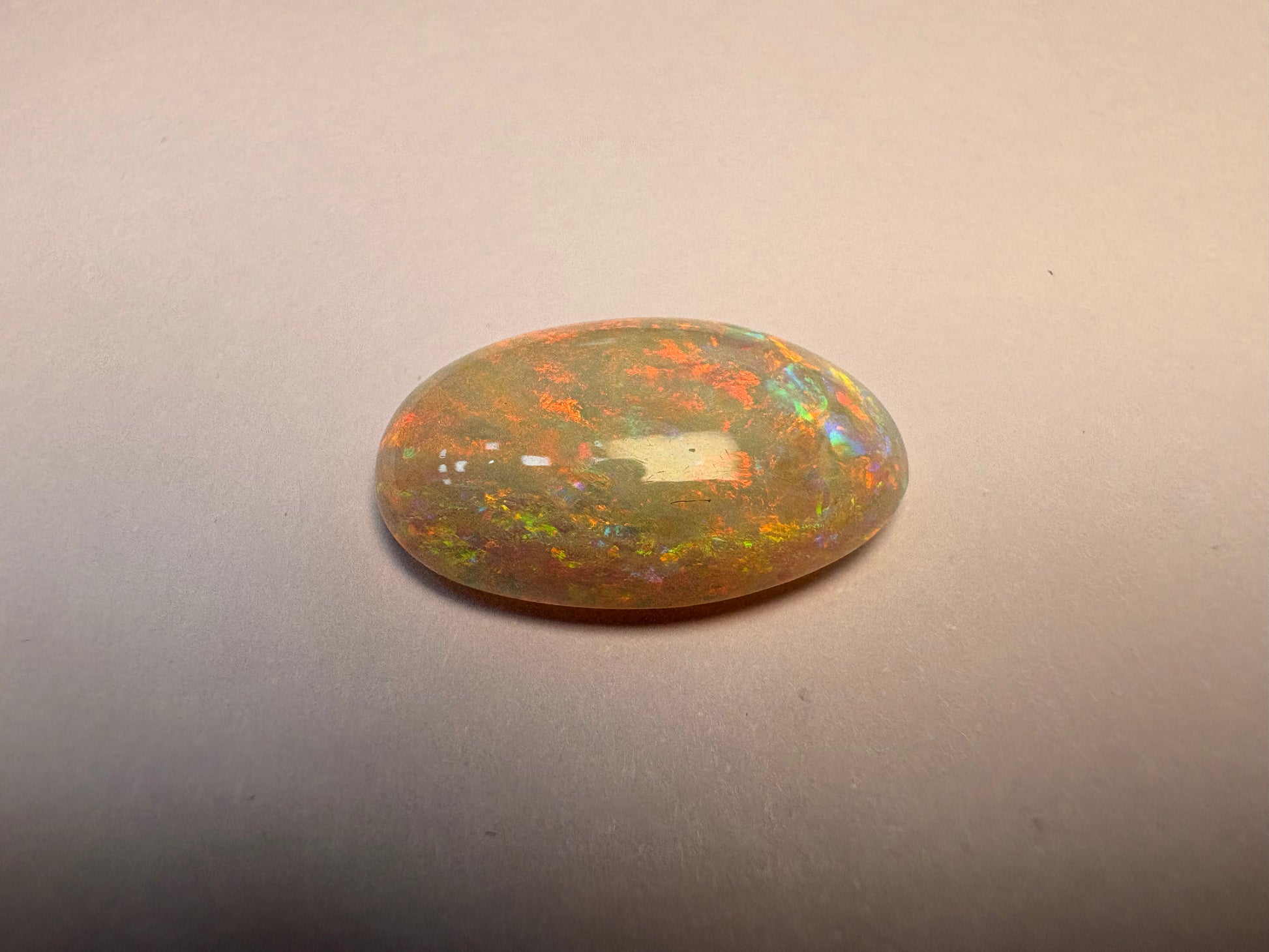 Opal 6.81 carat OPR-19 angled view