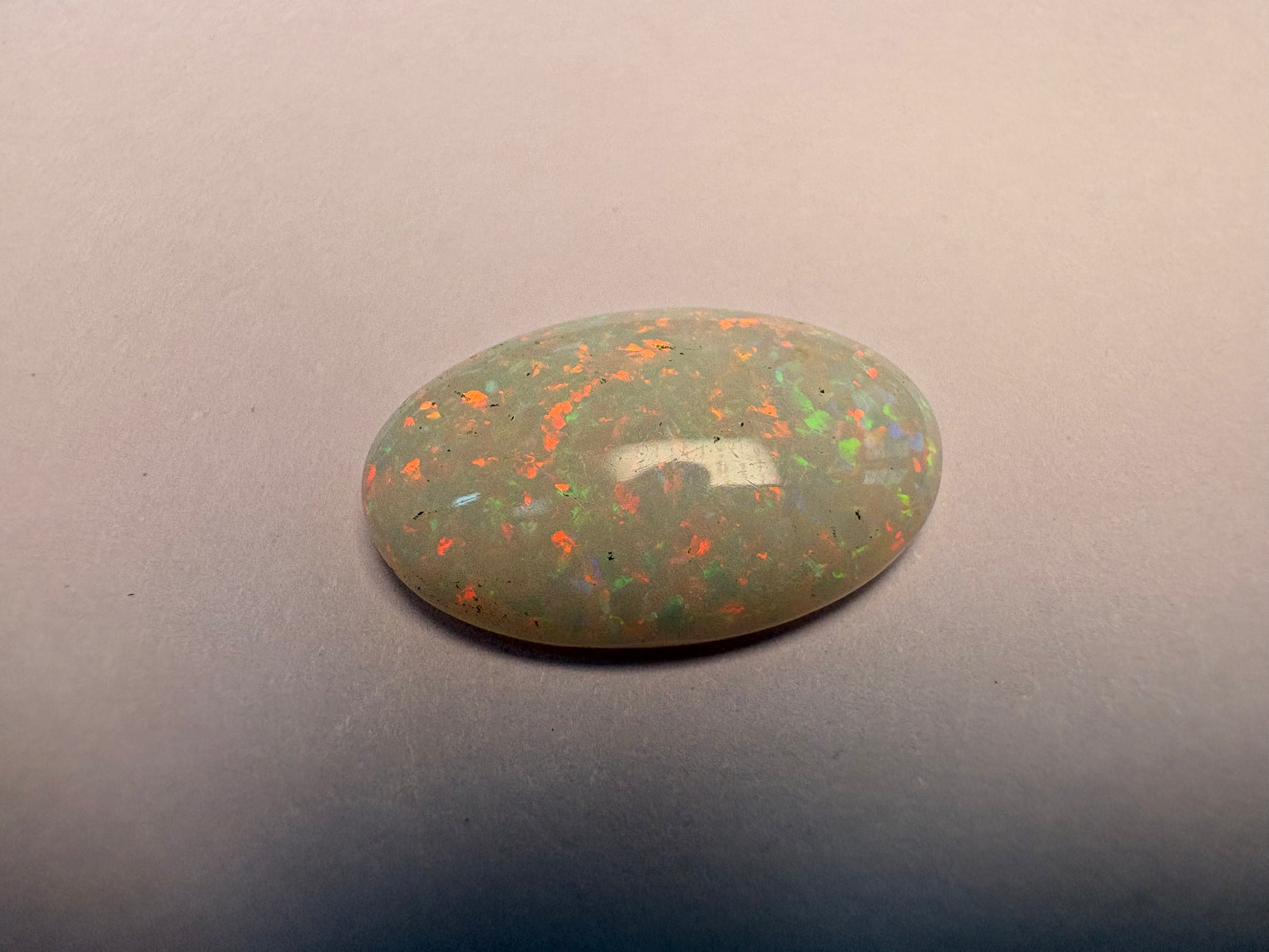 Opal 4.35 carat OPR-35 alternate face-up view