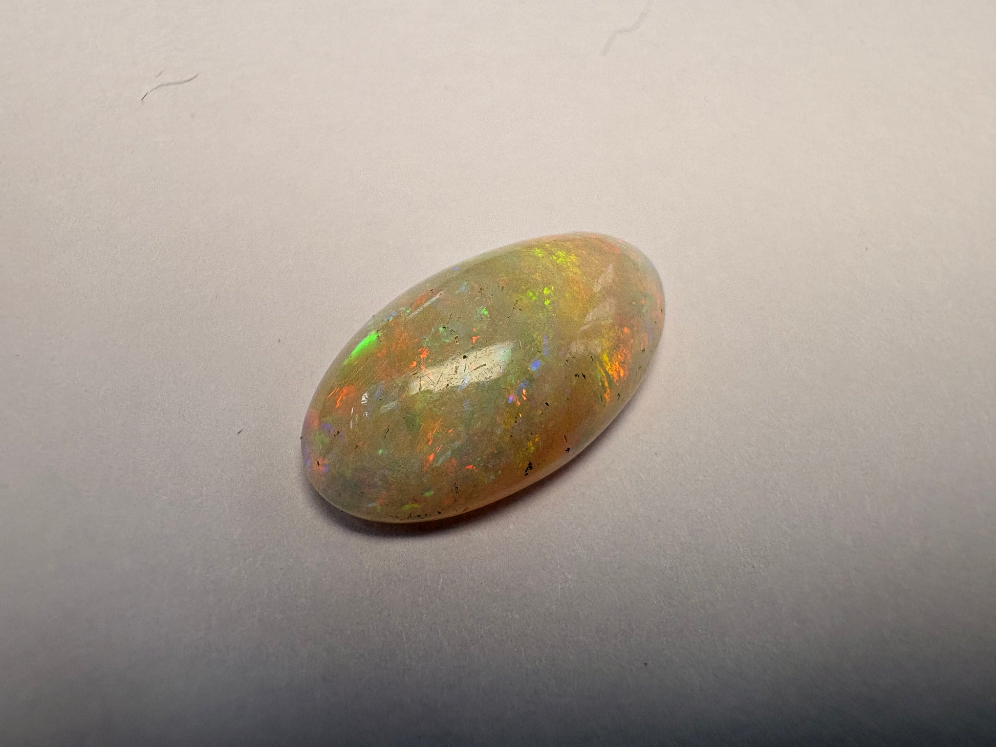 Opal 5.60 carat OPR-37 angled view