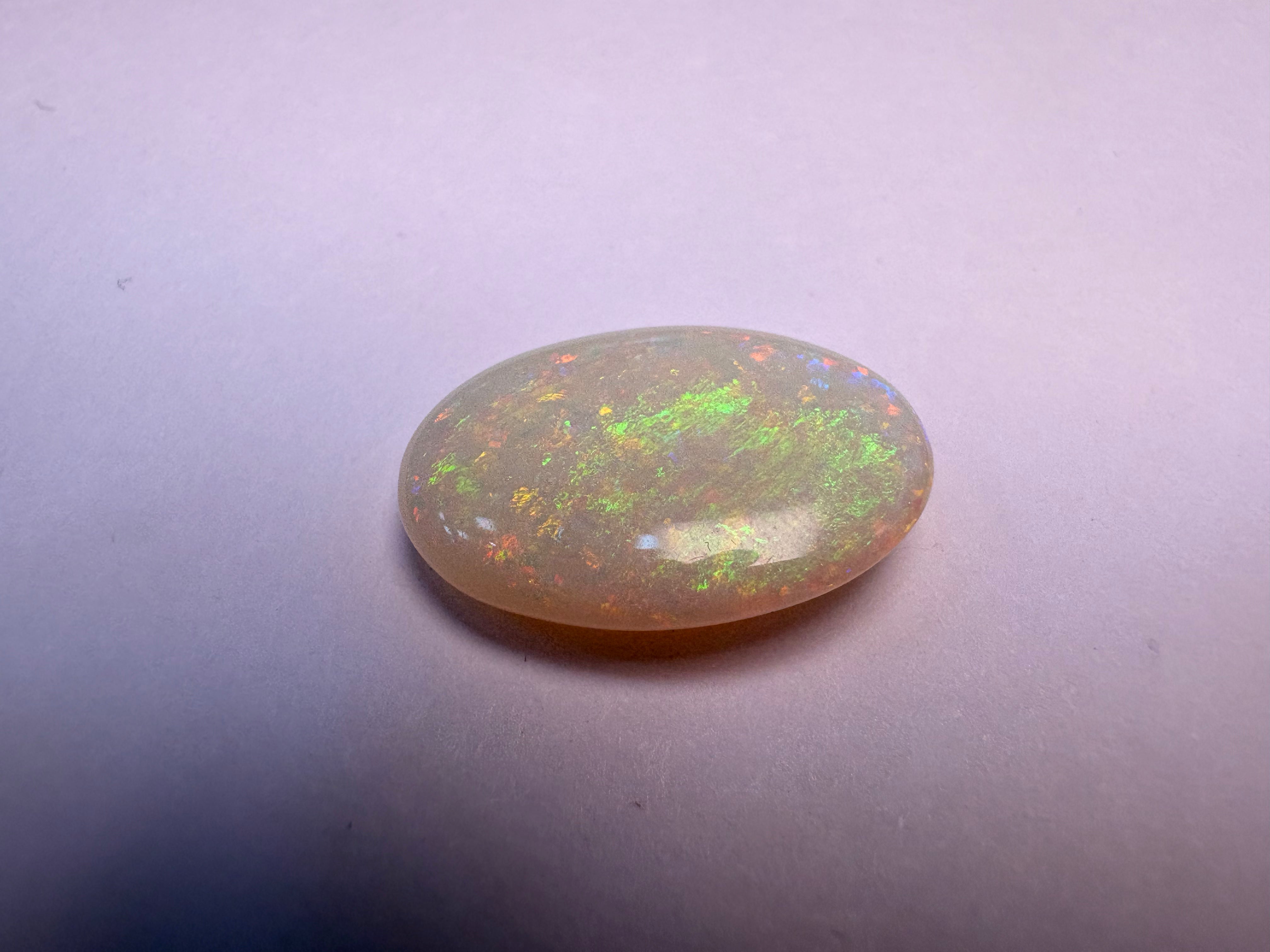 Opal 6.84 carat OPR-39 alternate face-up view