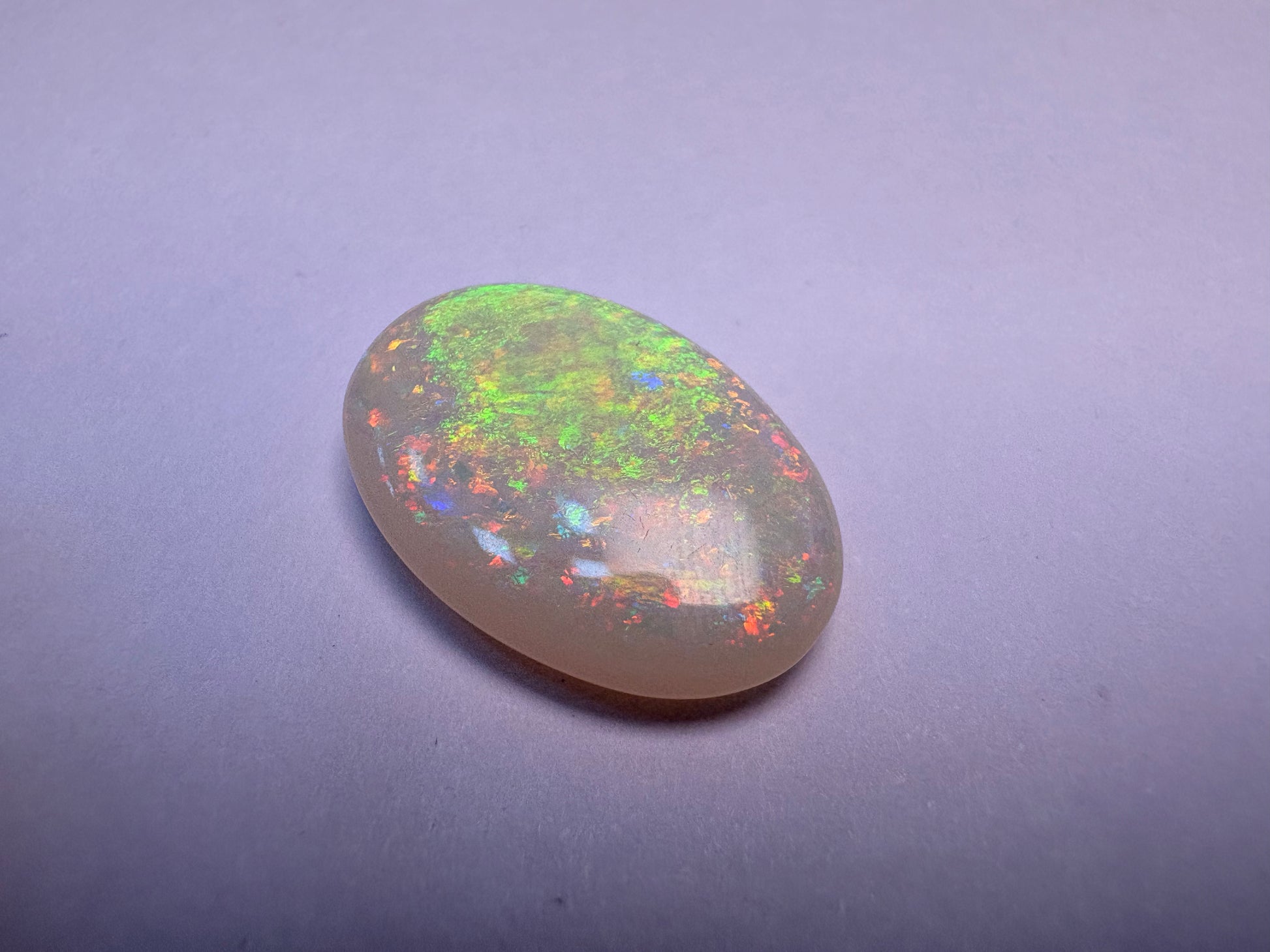 Opal 6.84 carat OPR-39 angled view