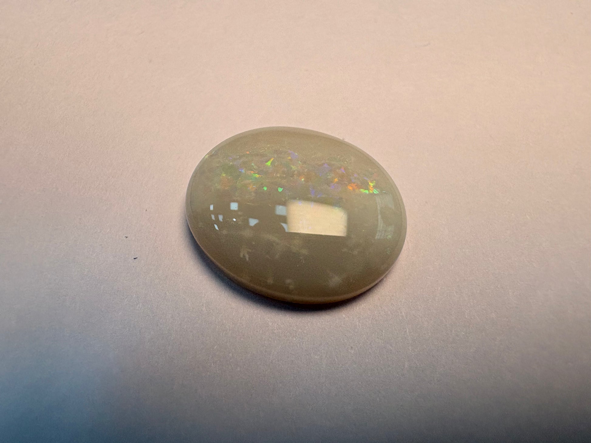 Opal 5.87 carat OPR-42 alternate face-up view