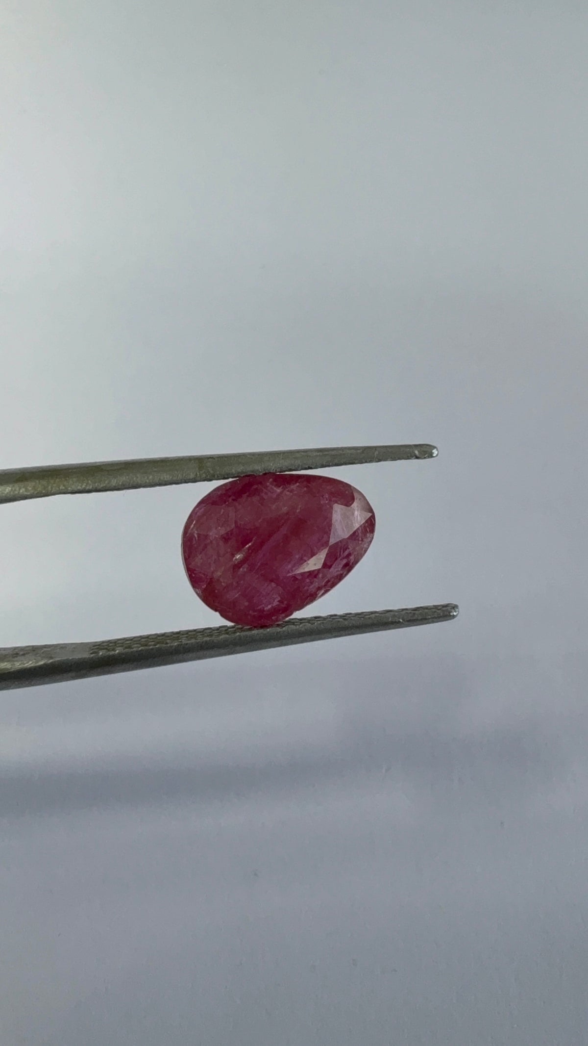 Ruby 3.27 carat R-23 angled view